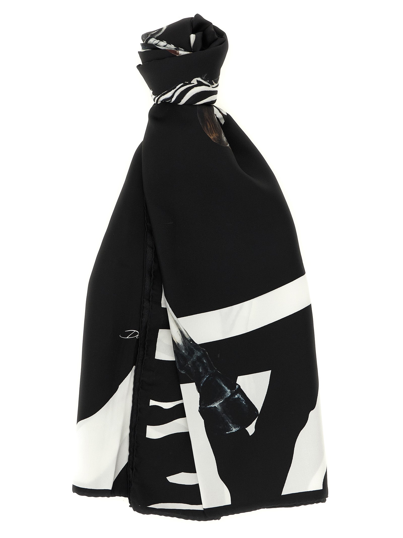 Dolce & Gabbana Women Zebra Print Scarf DOLCE & GABBANA