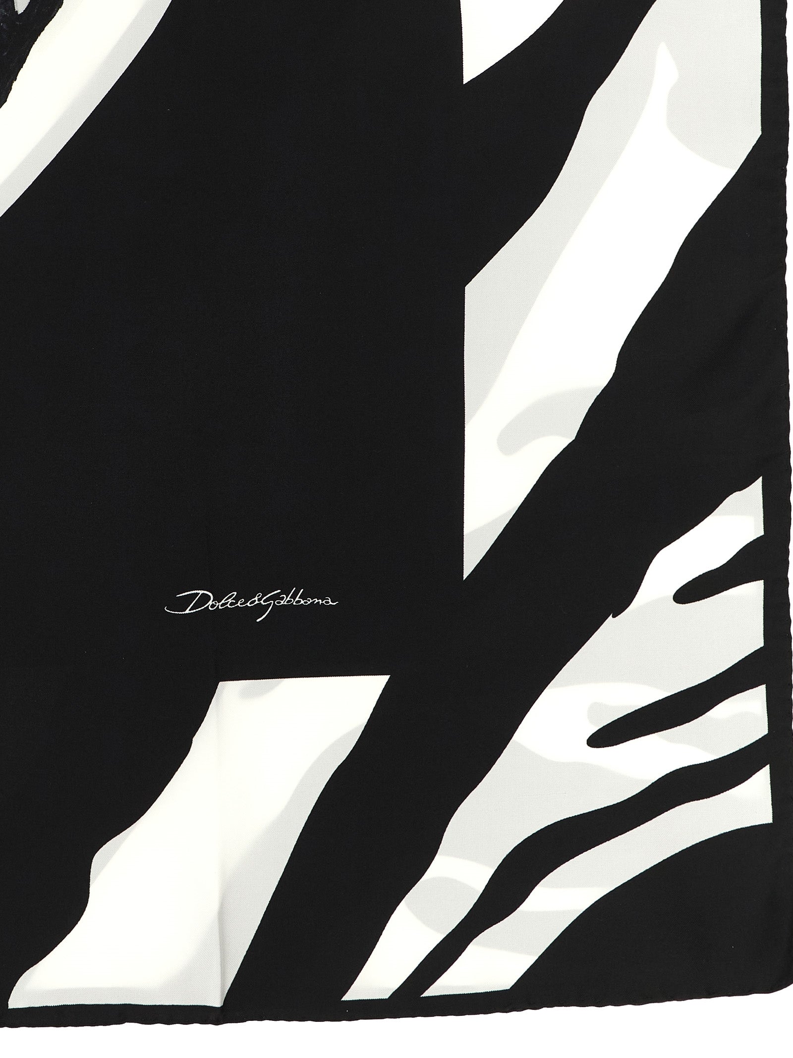 Dolce & Gabbana Women Zebra Print Scarf DOLCE & GABBANA