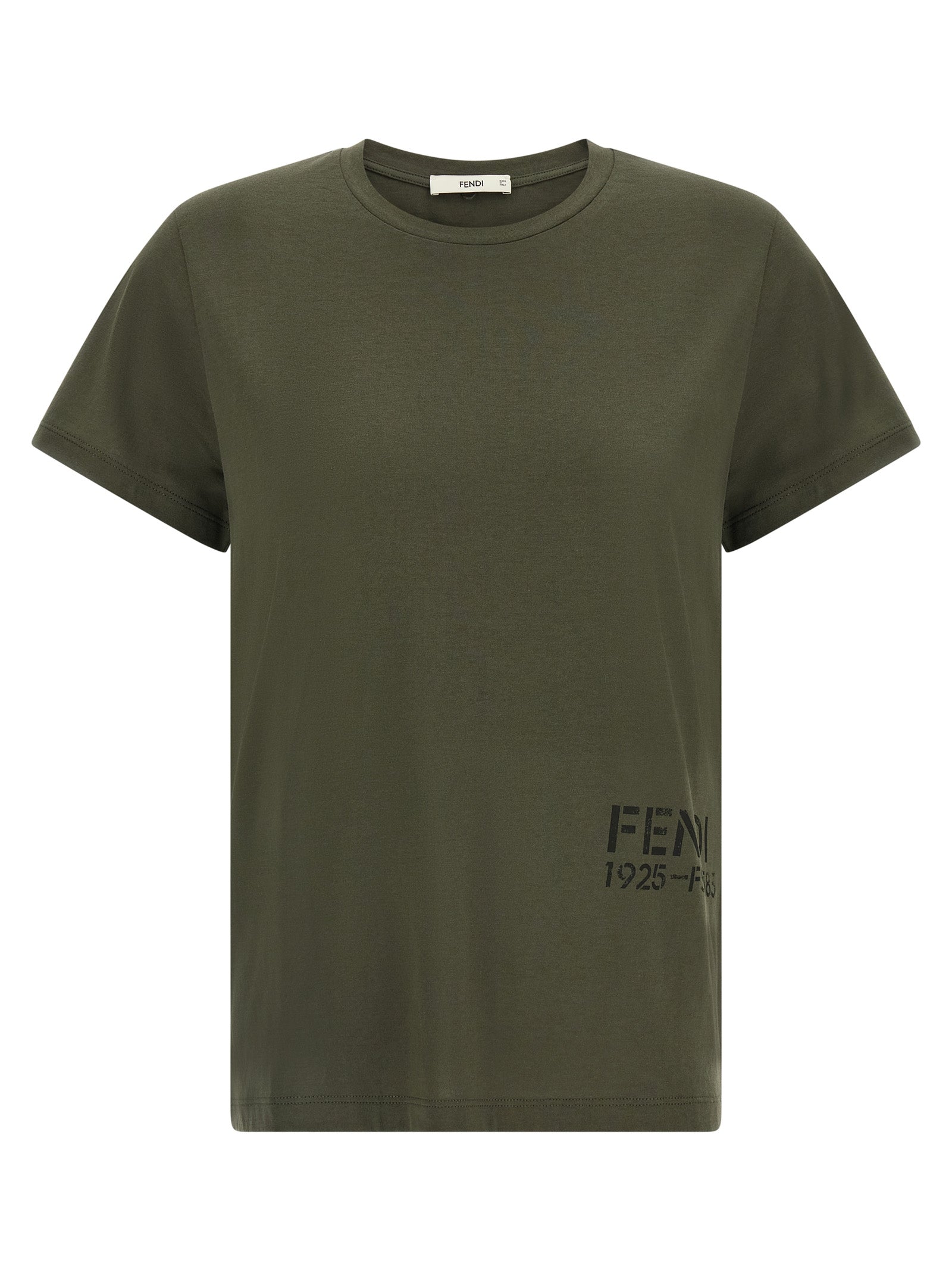 Fendi Women T-Shirt With 'Stencil' Print FENDI