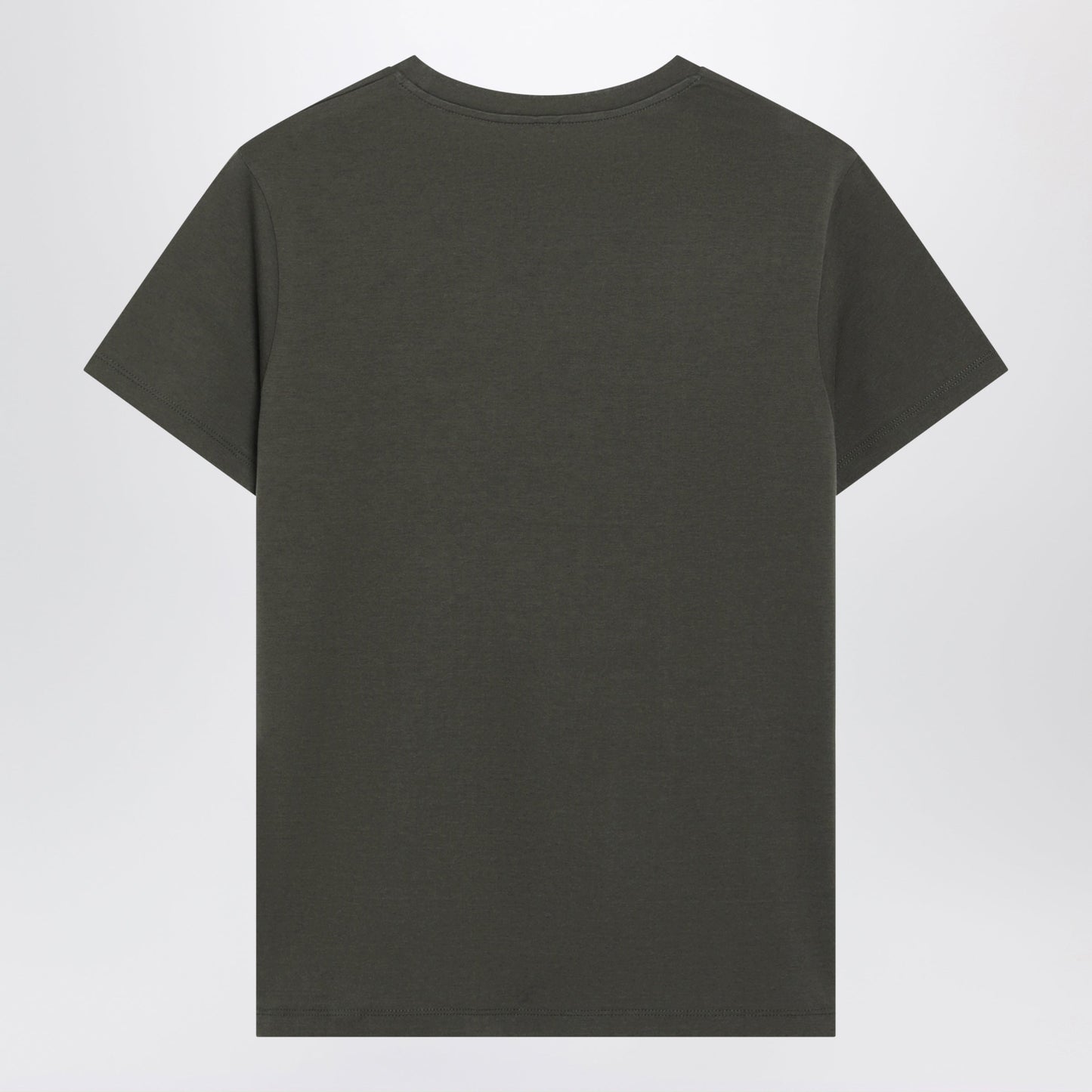 Fendi Military Green Cotton T-Shirt With Logo Women FENDI
