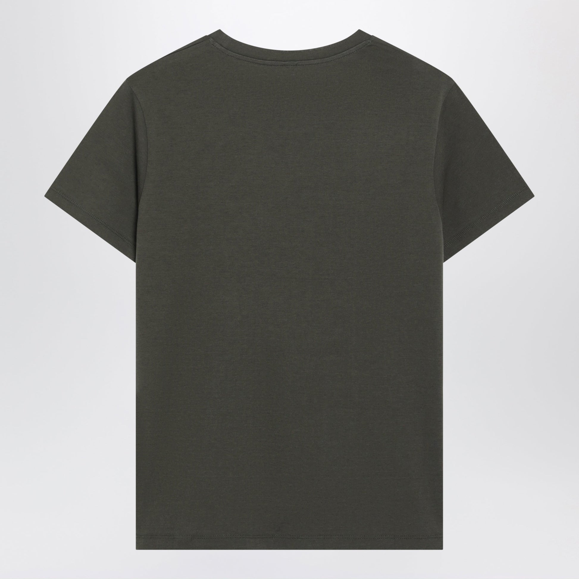 Fendi Military Green Cotton T-Shirt With Logo Women FENDI