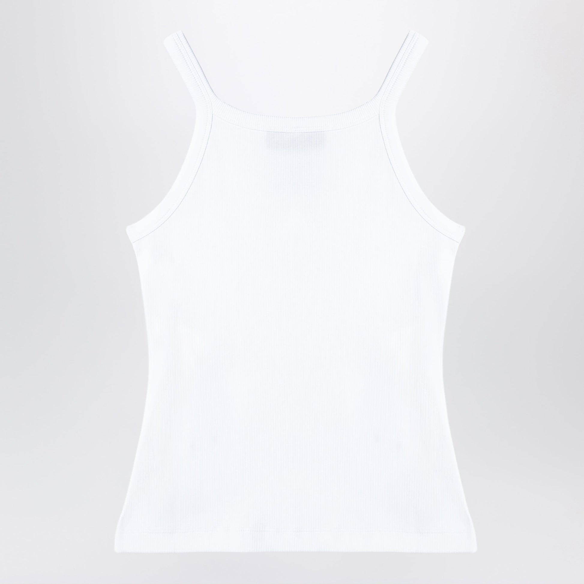 Fendi White Top With Logo Patch Women FENDI