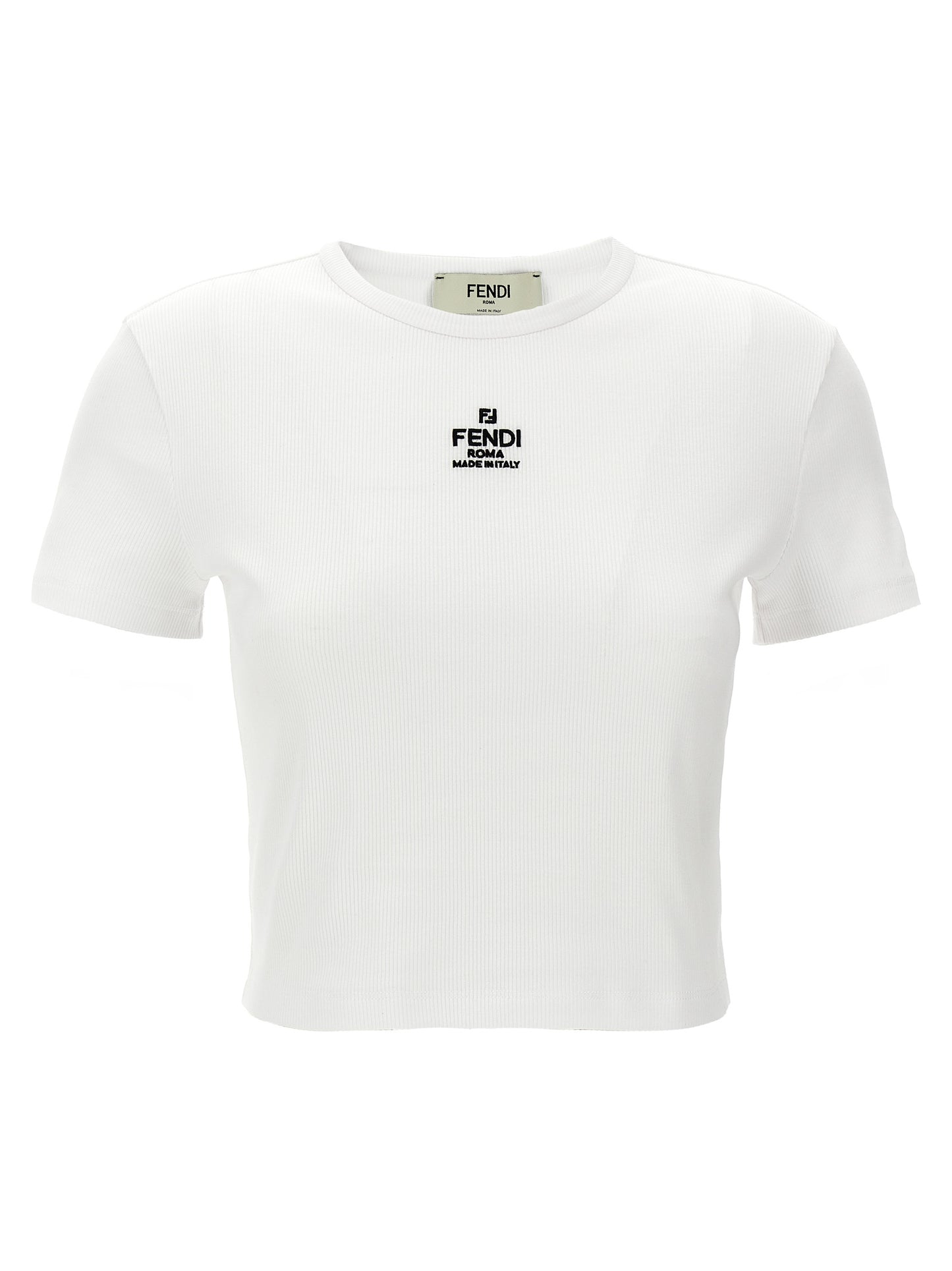 Fendi Women 'Fendi' Cropped T-Shirt FENDI