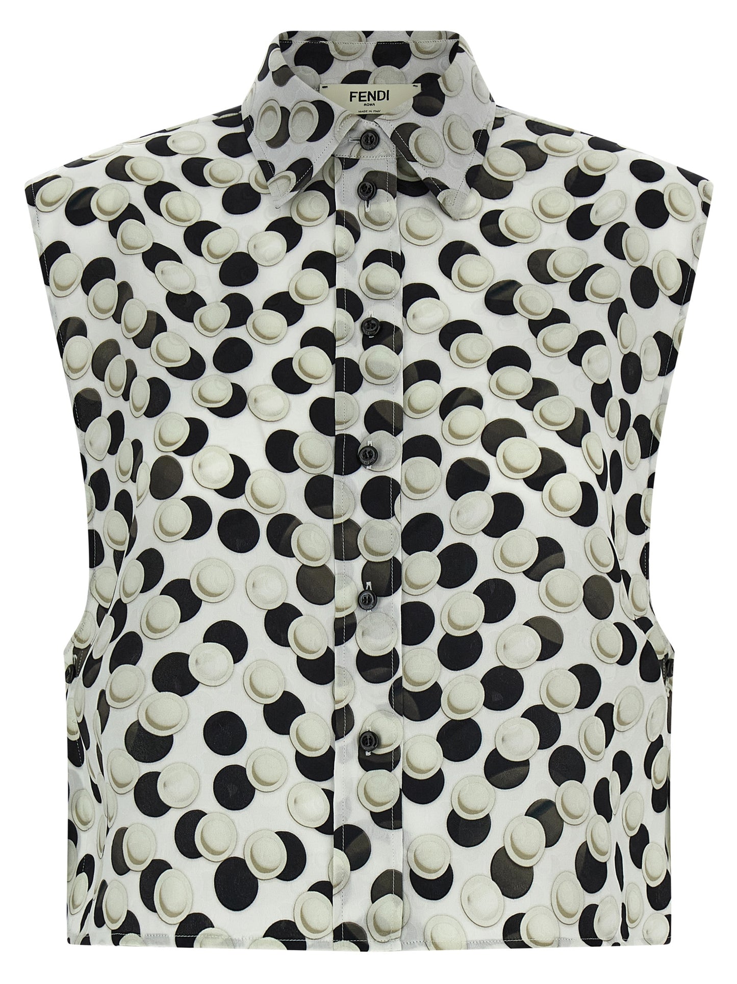 Fendi Women Polka Dot Crop Top FENDI
