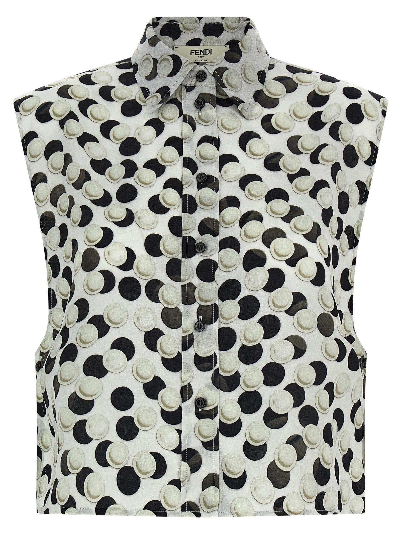 Fendi Women Polka Dot Crop Top FENDI