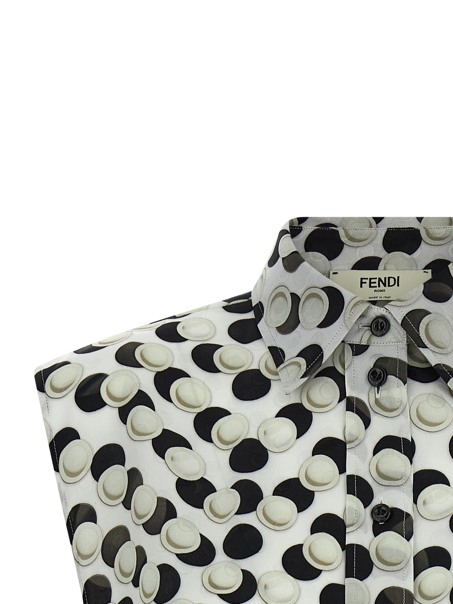 Fendi Women Polka Dot Crop Top FENDI
