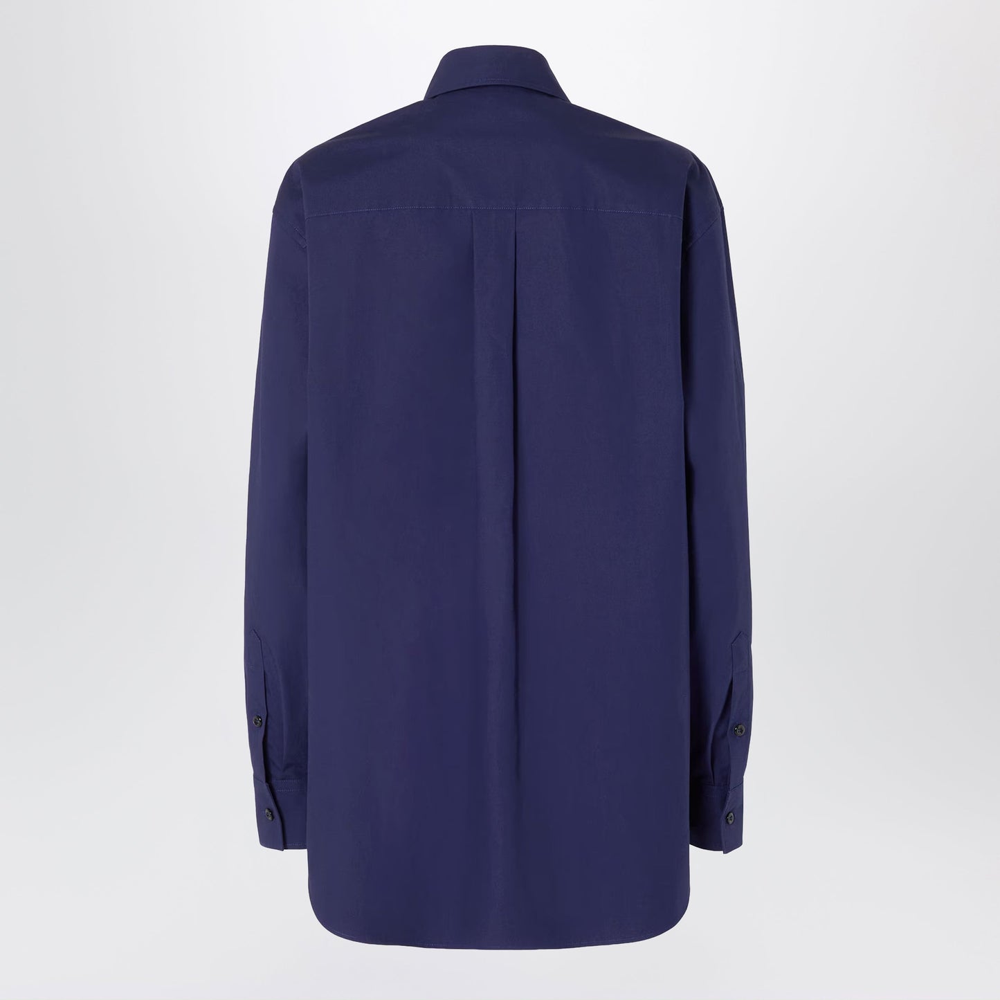 Fendi Dark Blue Poplin Shirt Women FENDI