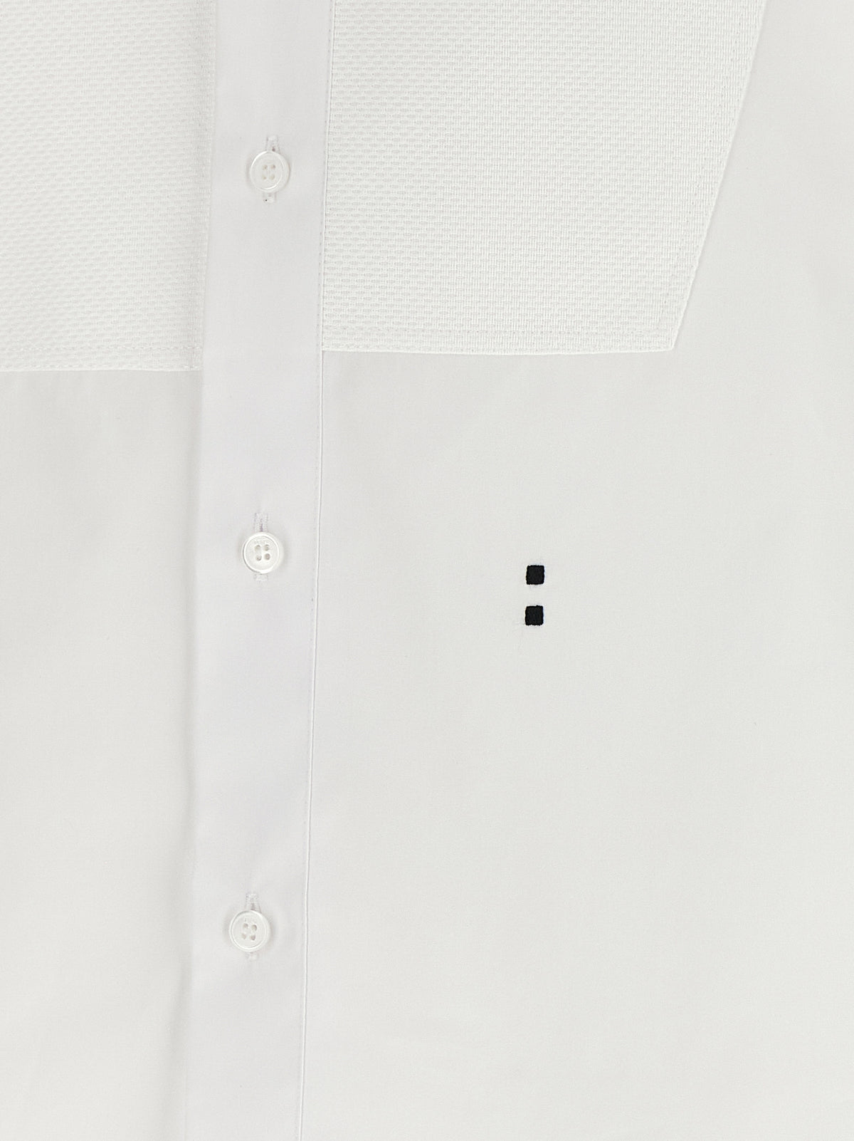 Fendi Women Poplin Shirt With Plastron Piqué FENDI