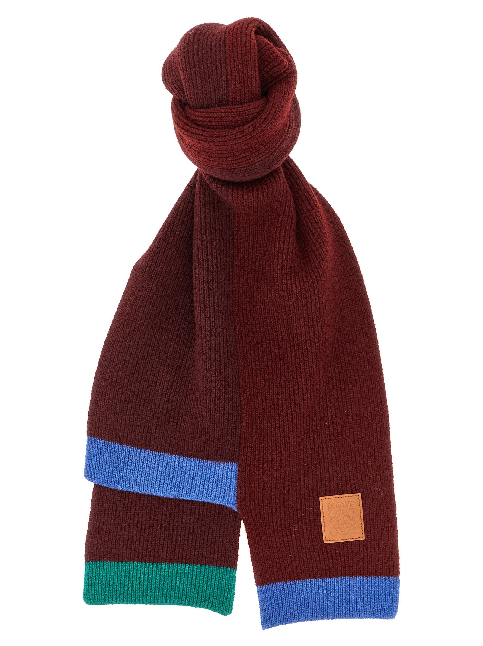Loewe Women Wool Asymmetrical Scarf LOEWE