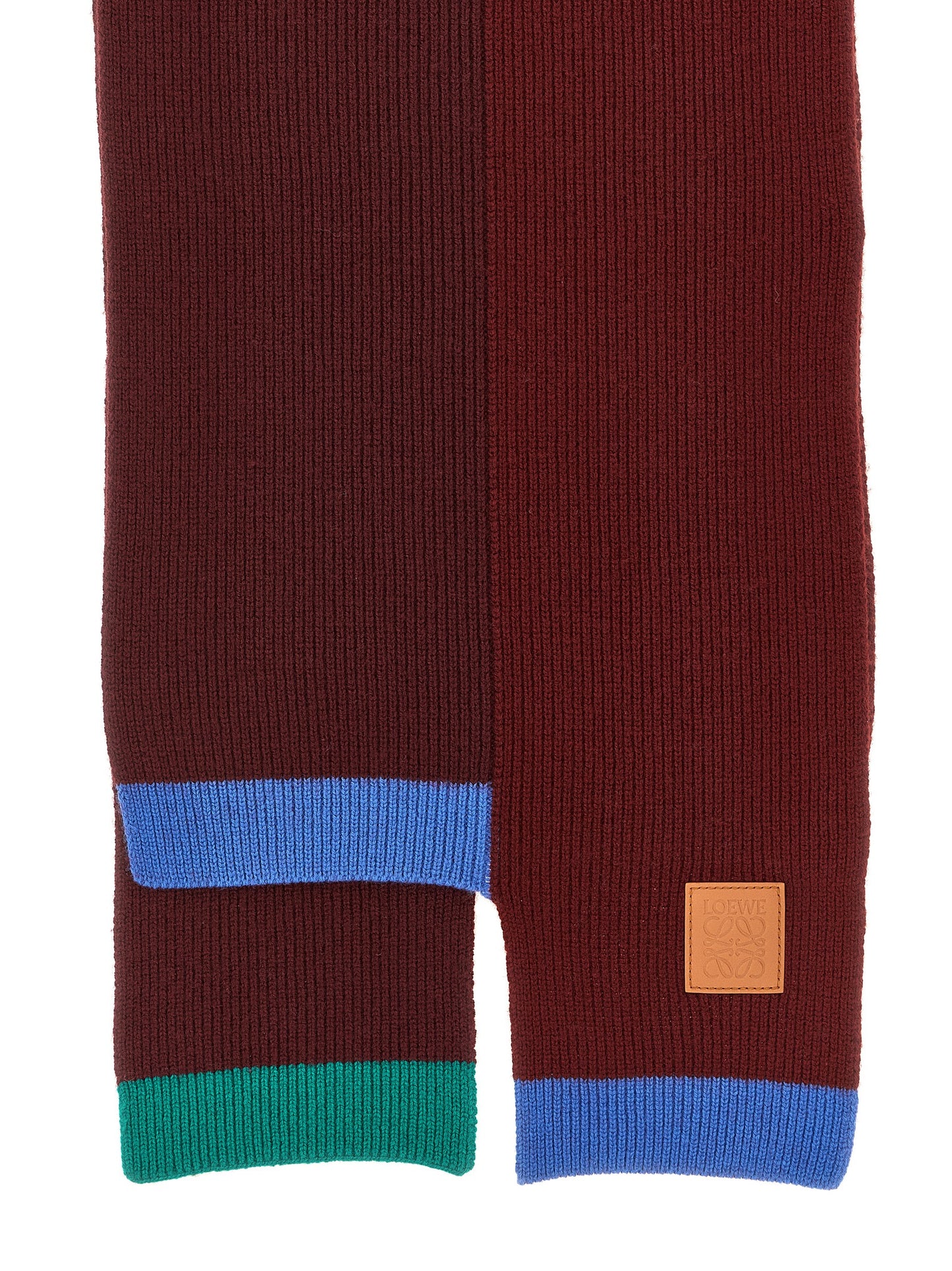 Loewe Women Wool Asymmetrical Scarf LOEWE
