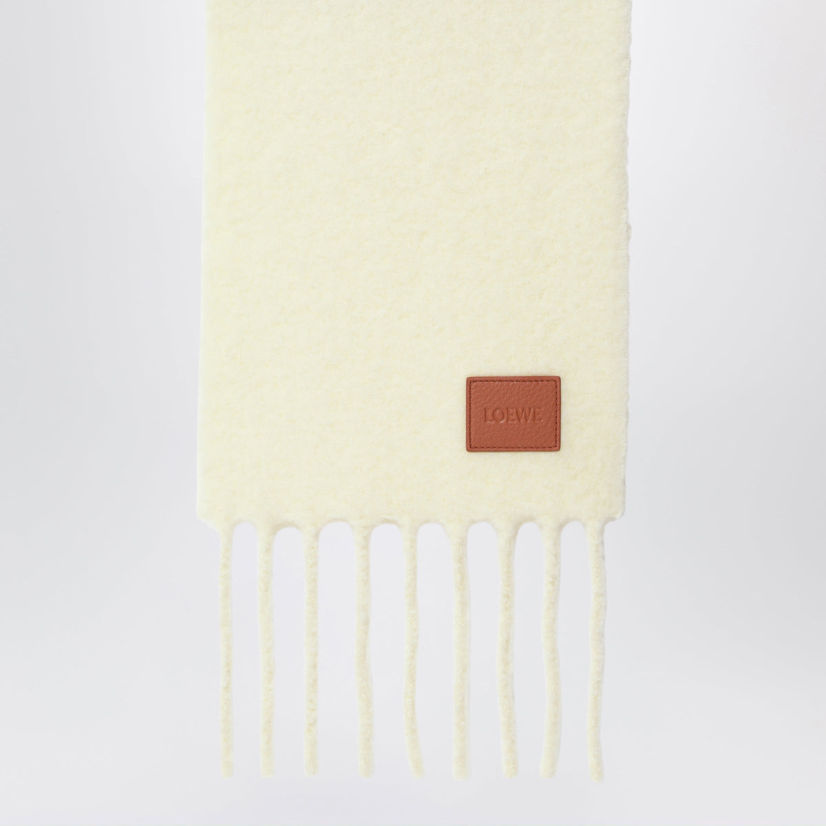Loewe Yellow/Brown Two-Tone Scarf In Alpaca And Wool Men LOEWE