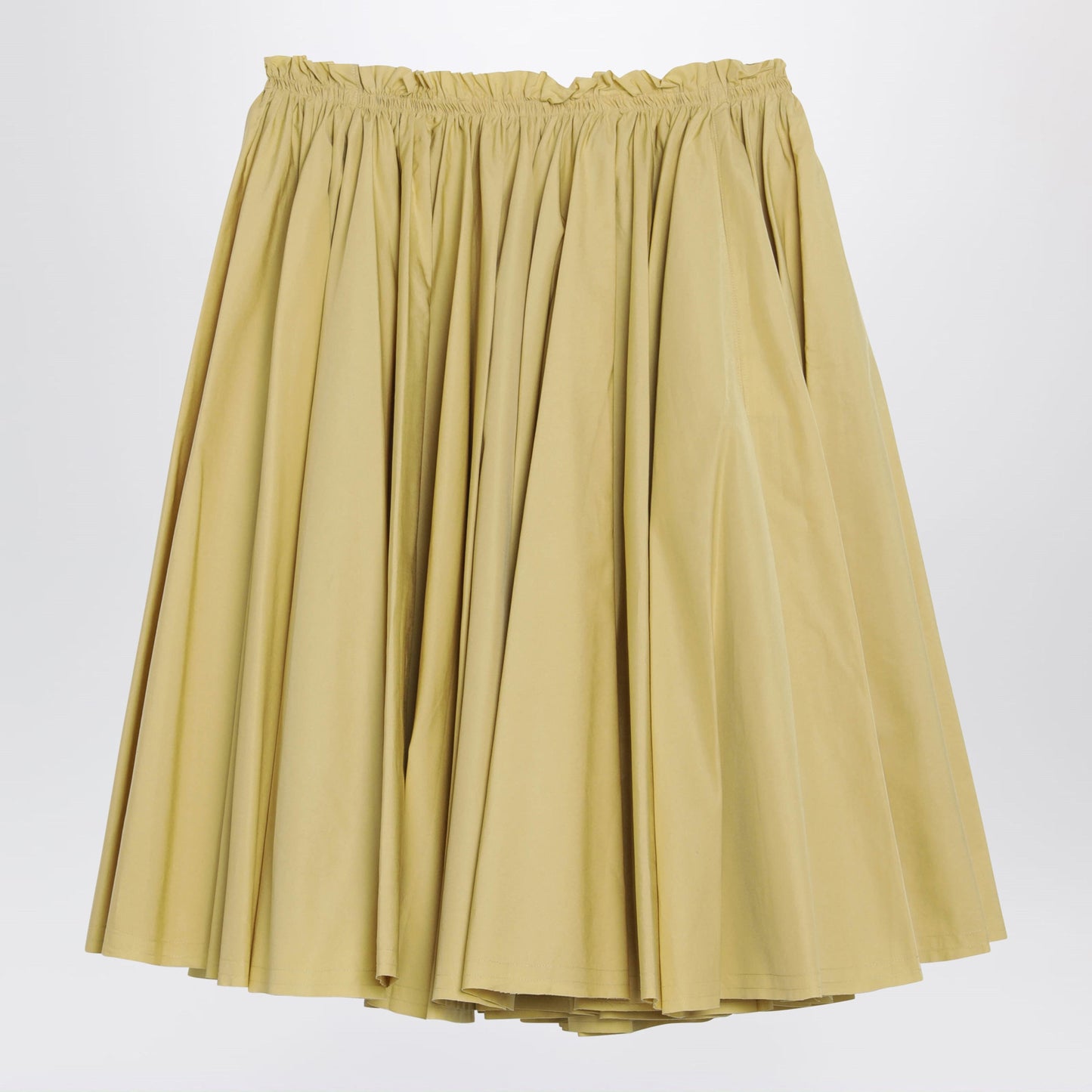 Ami Paris Pastel Yellow Cotton Skirt Women AMI PARIS