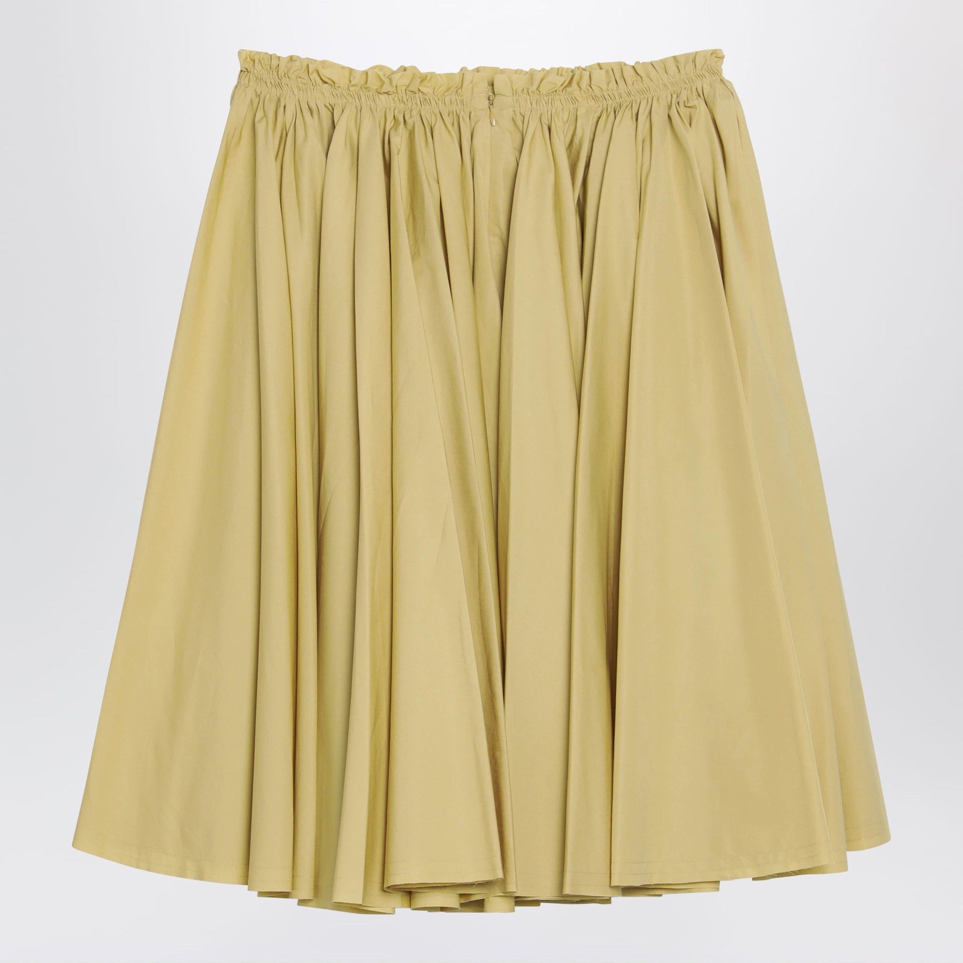 Ami Paris Pastel Yellow Cotton Skirt Women AMI PARIS