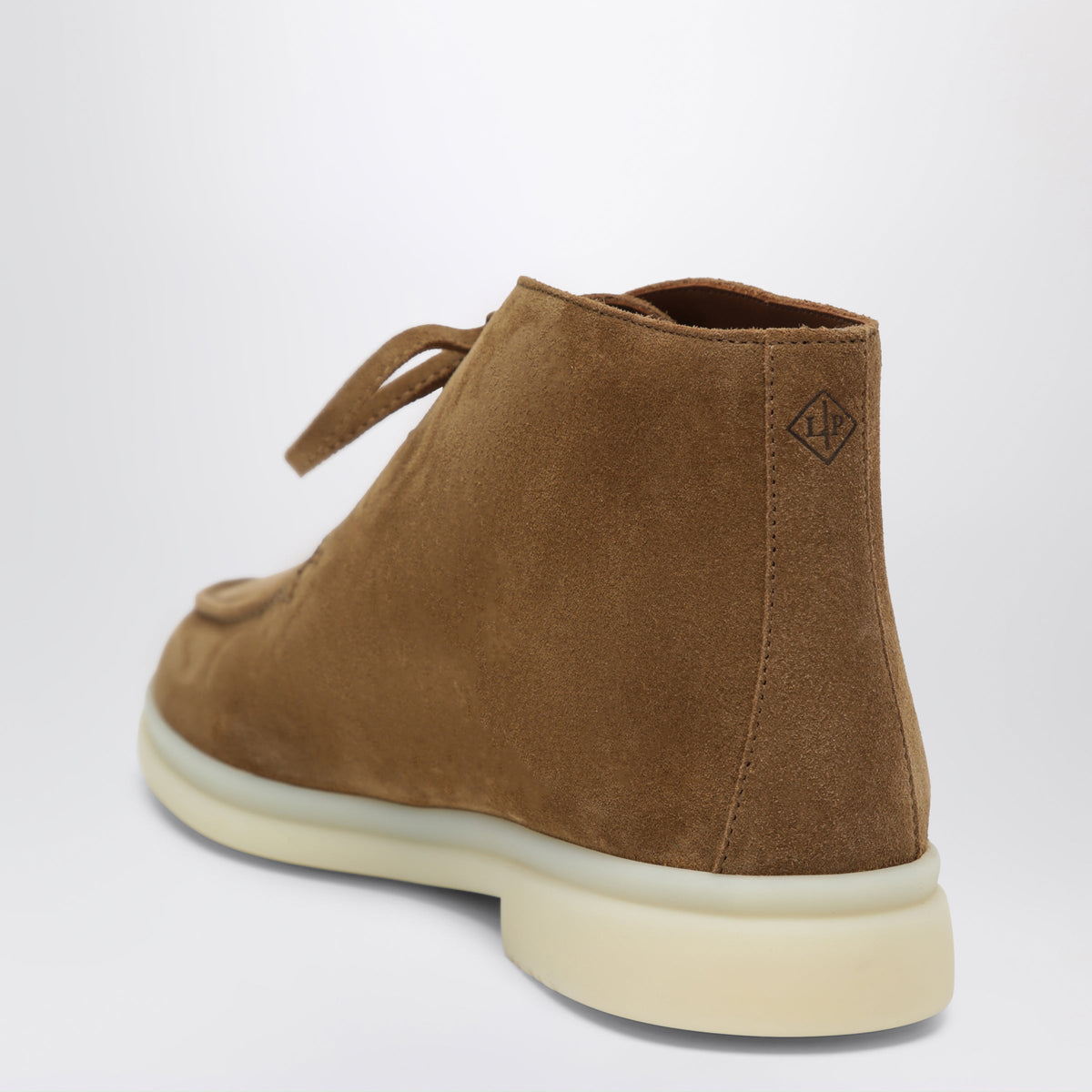 Loro Piana Beige Suede Lace-Up Ankle Boots Women LORO PIANA