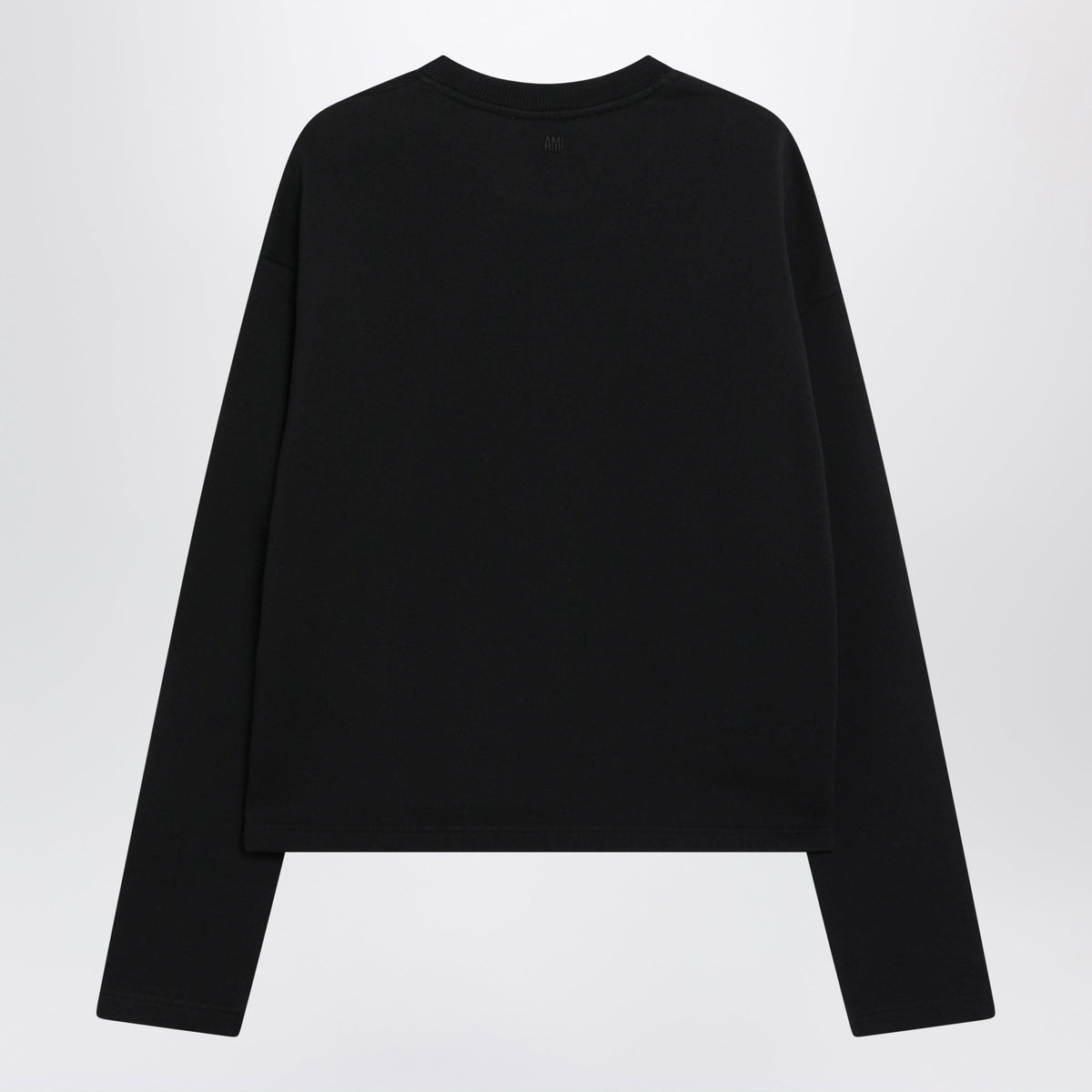 Ami Paris Ami De Coeur Sweatshirt In Black/Cream Cotton Women AMI PARIS