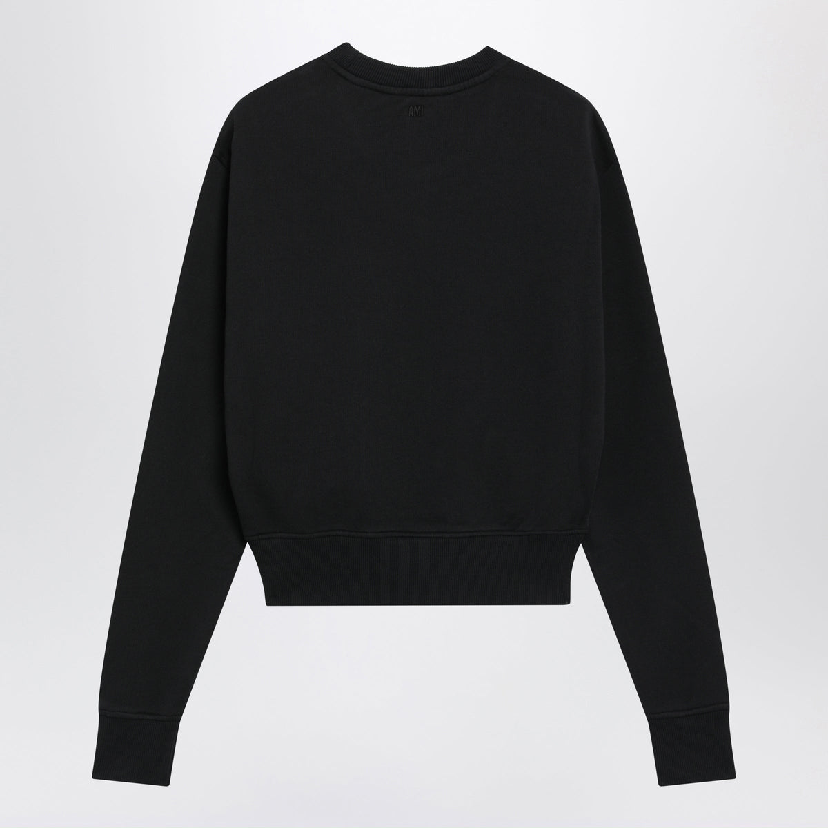 Ami Paris Black Ami De Coeur Crew-Neck Sweatshirt Women.