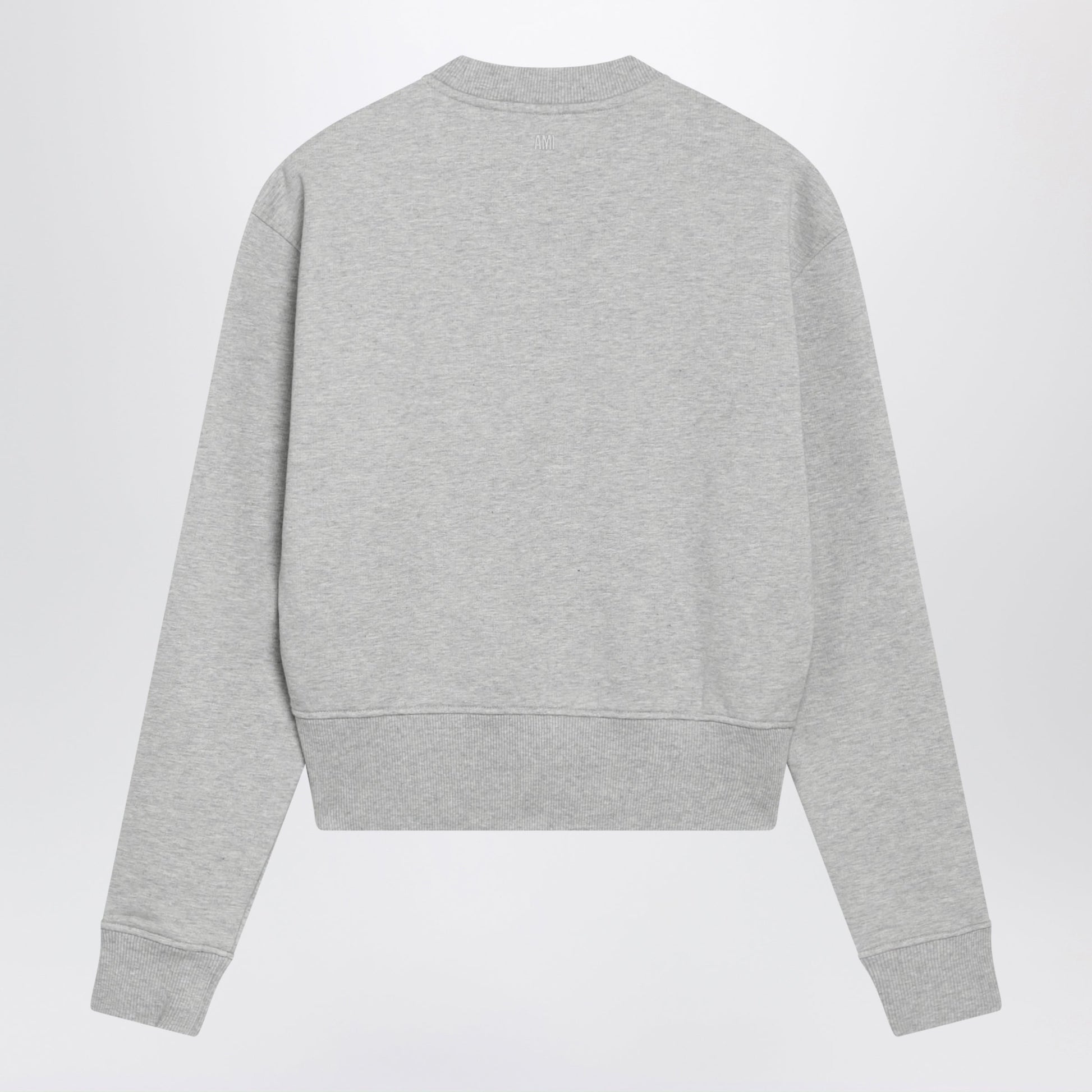 Ami Paris Gray Ami De Coeur Crewneck Sweatshirt Women AMI PARIS