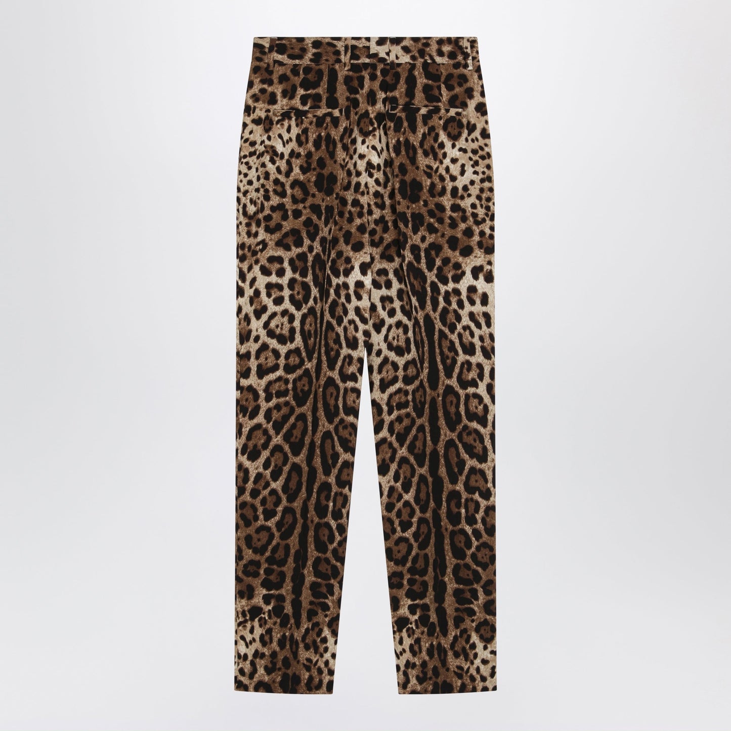 Dolce&Gabbana Leopard-Print Stretch Wool Canvas Pants Women DOLCE & GABBANA