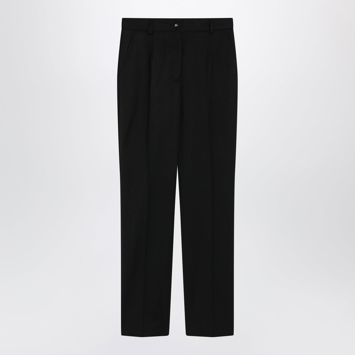 Dolce&Gabbana Black Tailored Trousers In Stretch Wool Women DOLCE & GABBANA