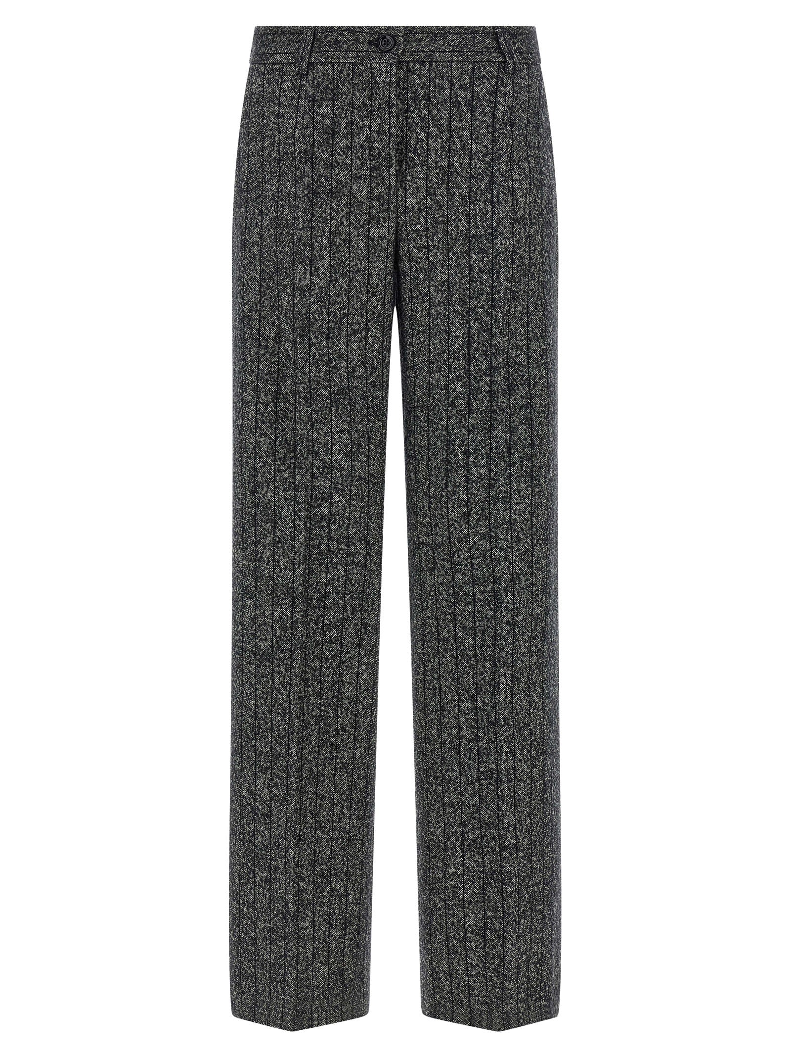 Dolce & Gabbana Women Striped Wool Pants DOLCE & GABBANA