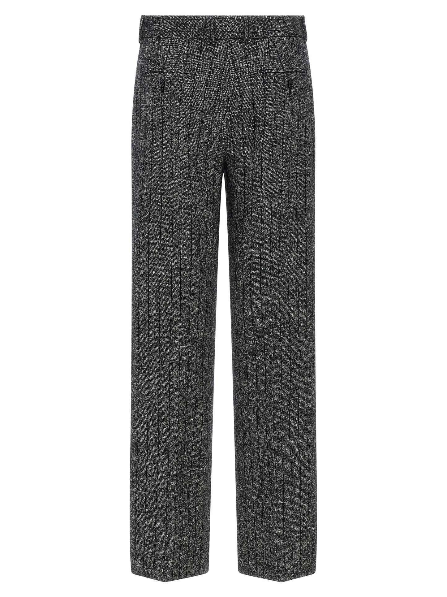 Dolce & Gabbana Women Striped Wool Pants DOLCE & GABBANA