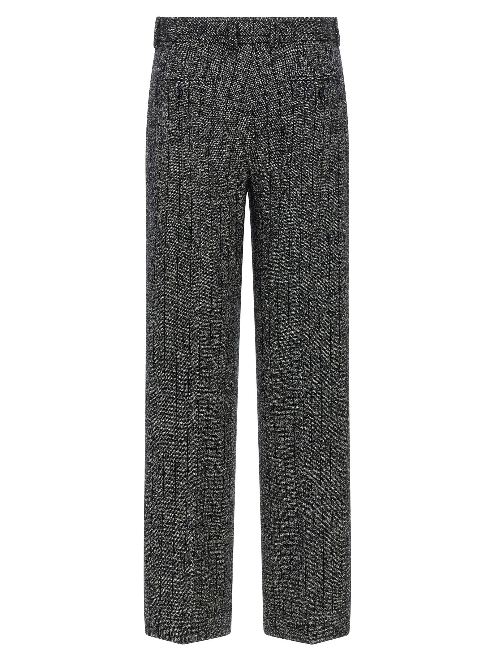 Dolce & Gabbana Women Striped Wool Pants DOLCE & GABBANA