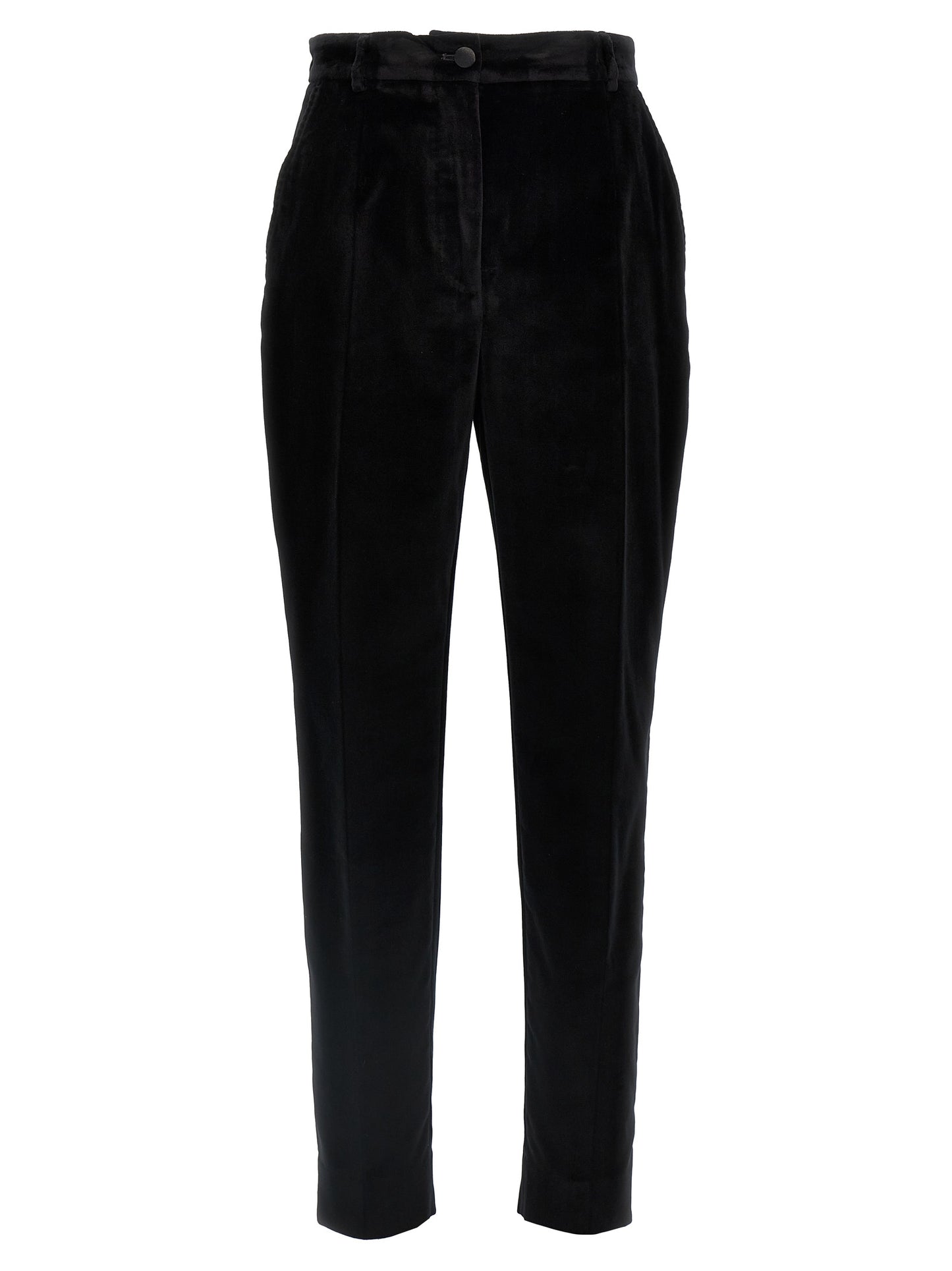Dolce & Gabbana Women Velvet Tuxedo Pants DOLCE & GABBANA