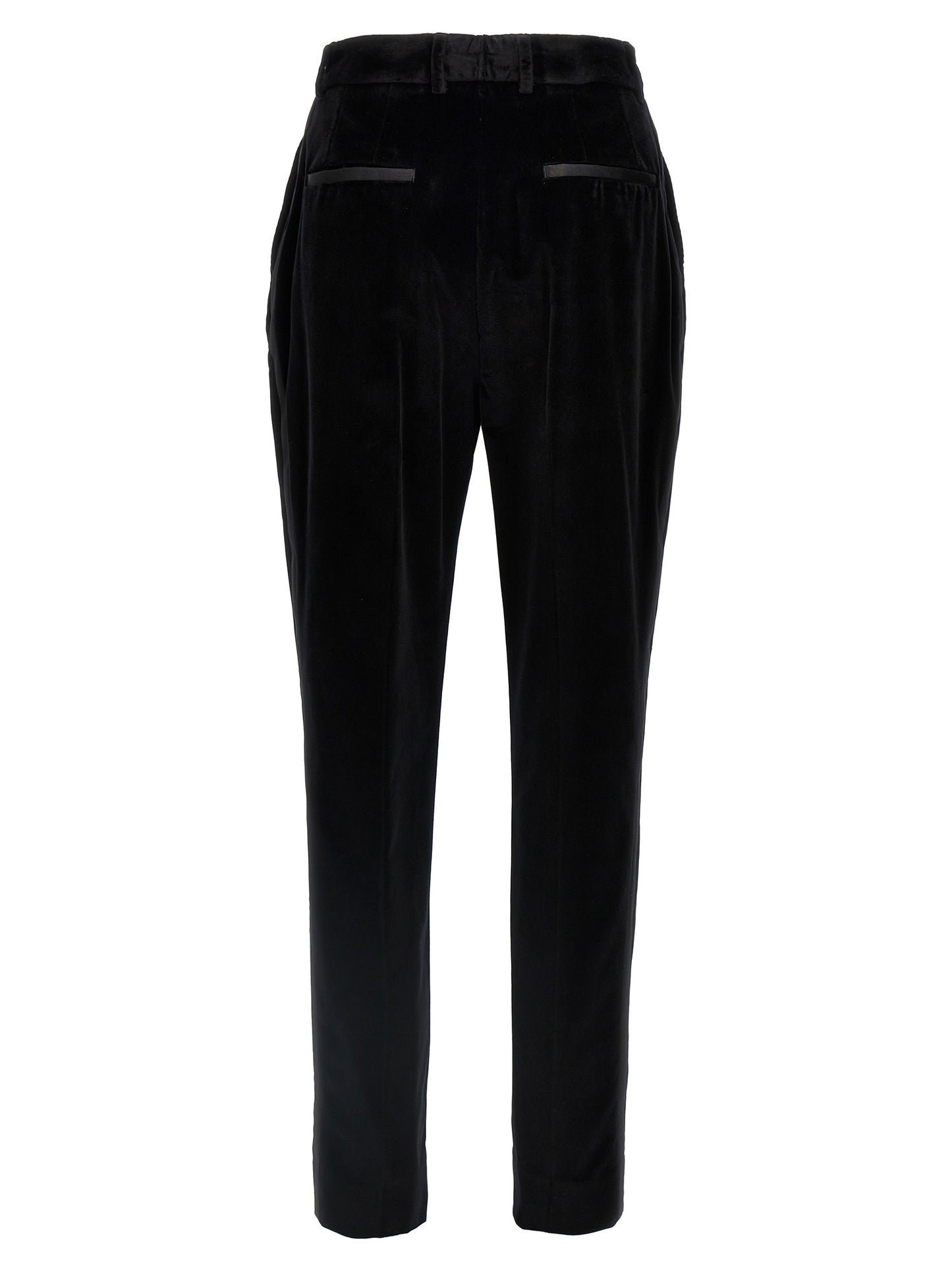 Dolce & Gabbana Women Velvet Tuxedo Pants DOLCE & GABBANA