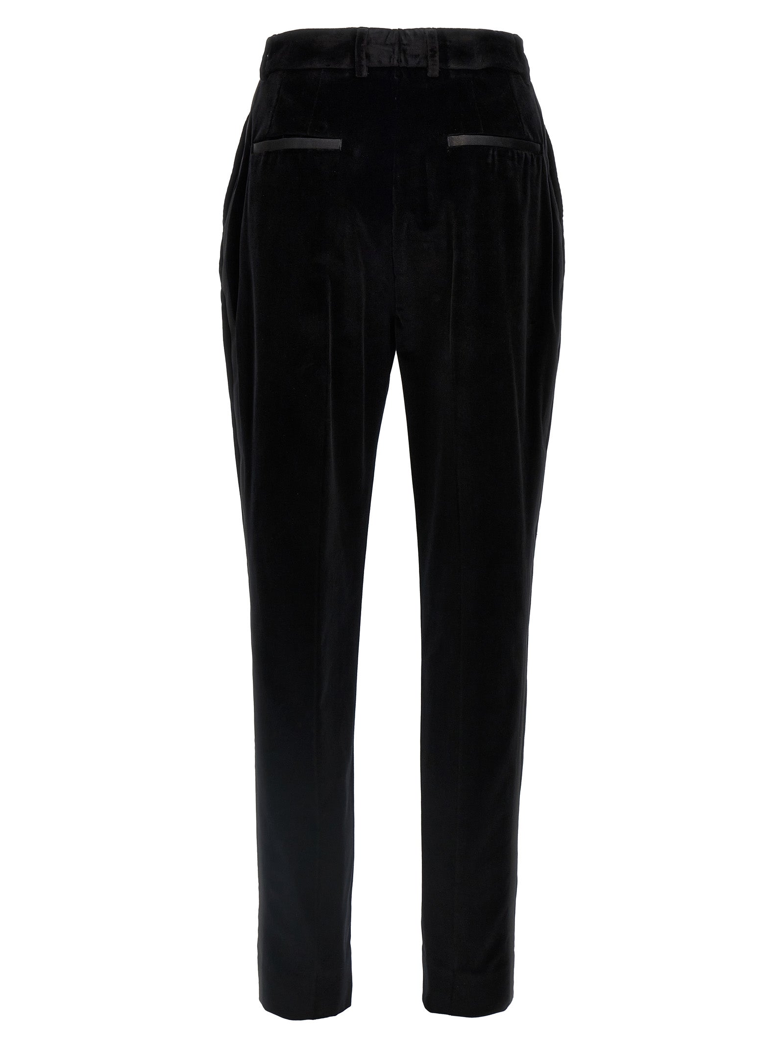 Dolce & Gabbana Women Velvet Tuxedo Pants DOLCE & GABBANA
