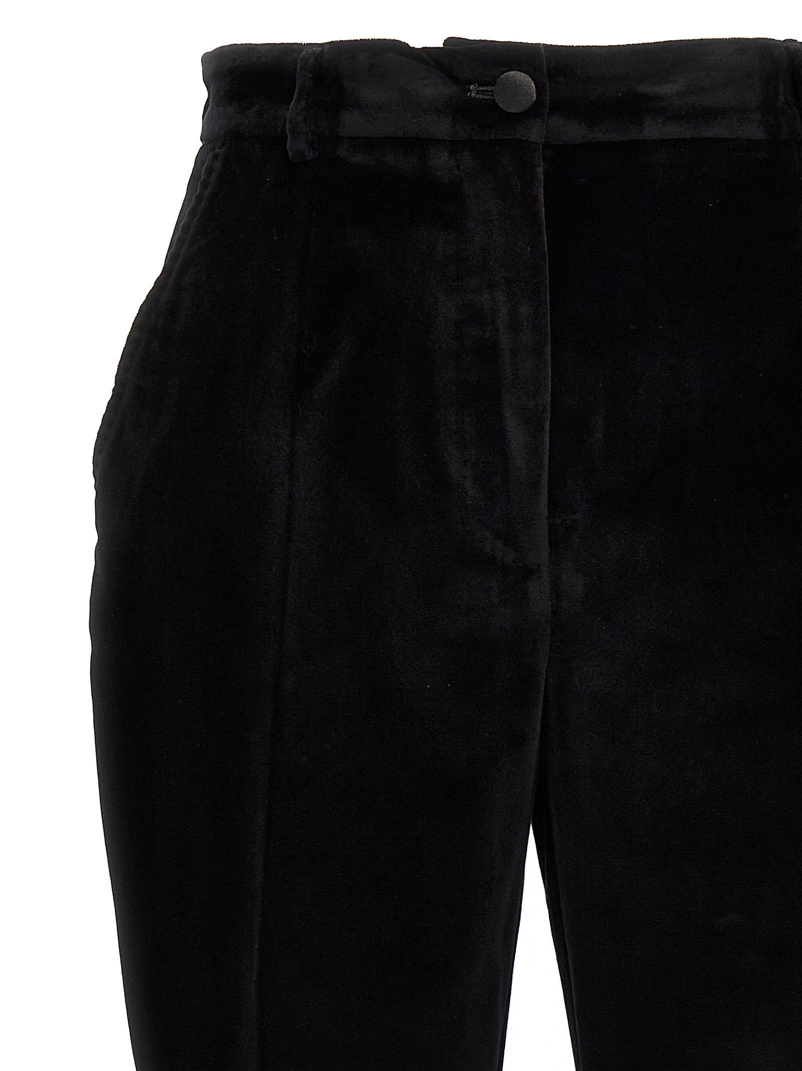 Dolce & Gabbana Women Velvet Tuxedo Pants DOLCE & GABBANA