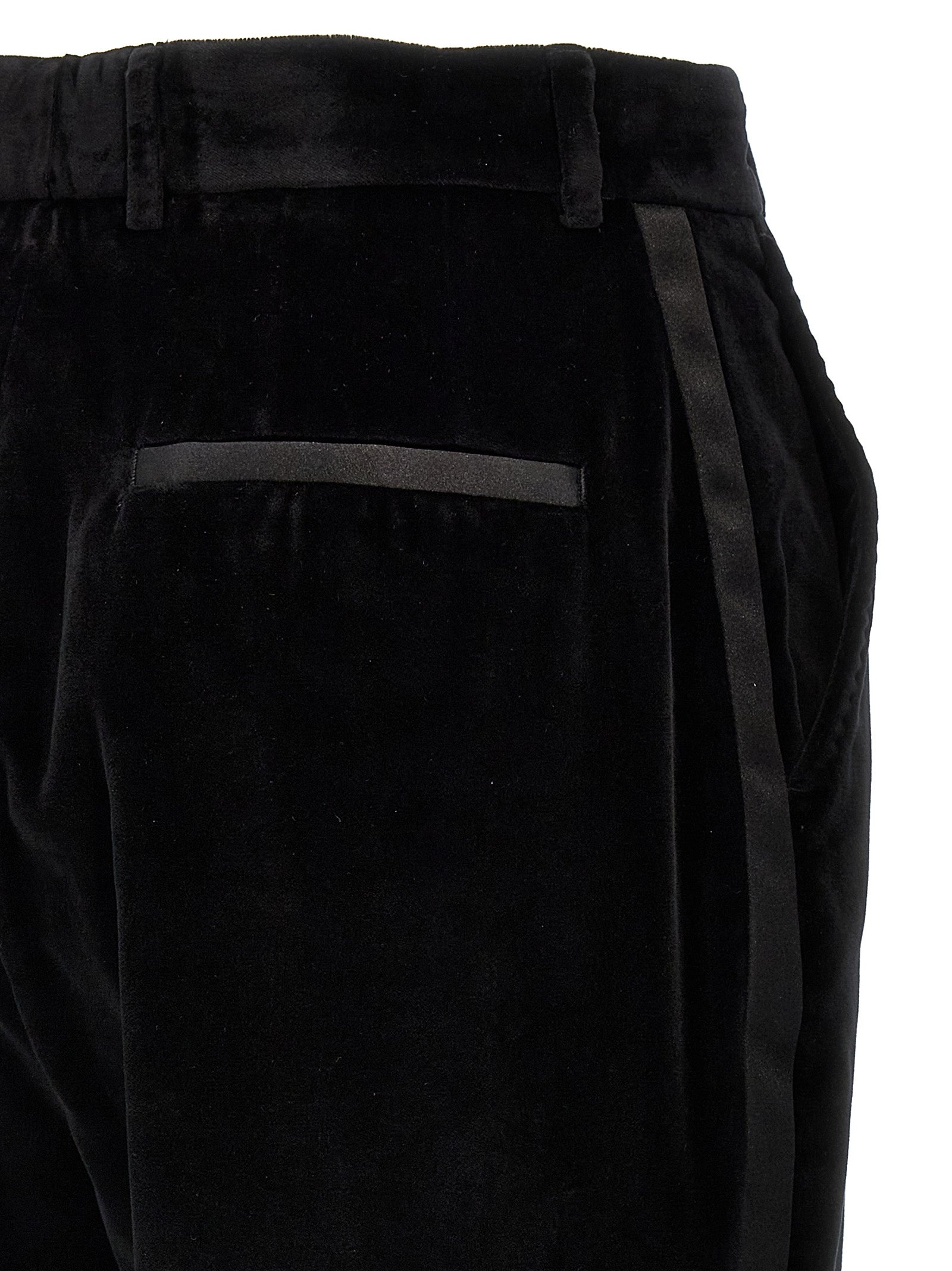Dolce & Gabbana Women Velvet Tuxedo Pants DOLCE & GABBANA