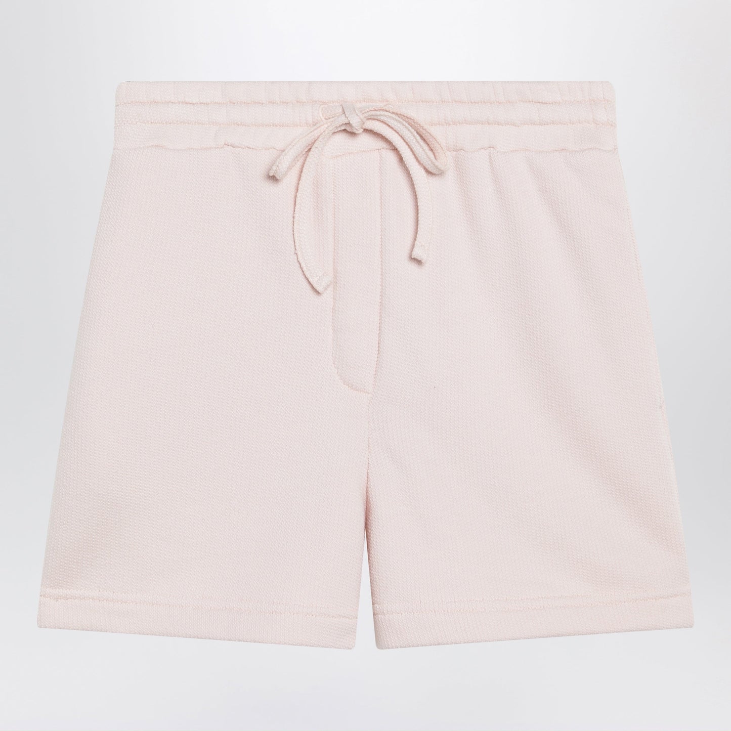 Dolce&Gabbana Pink Cotton Drawstring Shorts With Embroidered Logo Women DOLCE & GABBANA