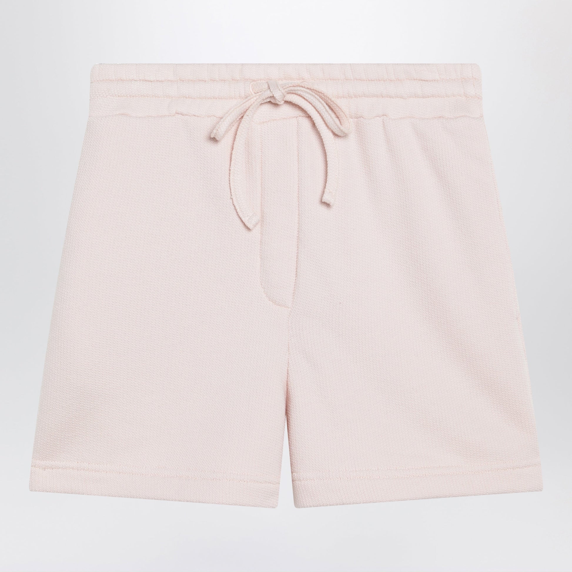 Dolce&Gabbana Pink Cotton Drawstring Shorts With Embroidered Logo Women DOLCE & GABBANA