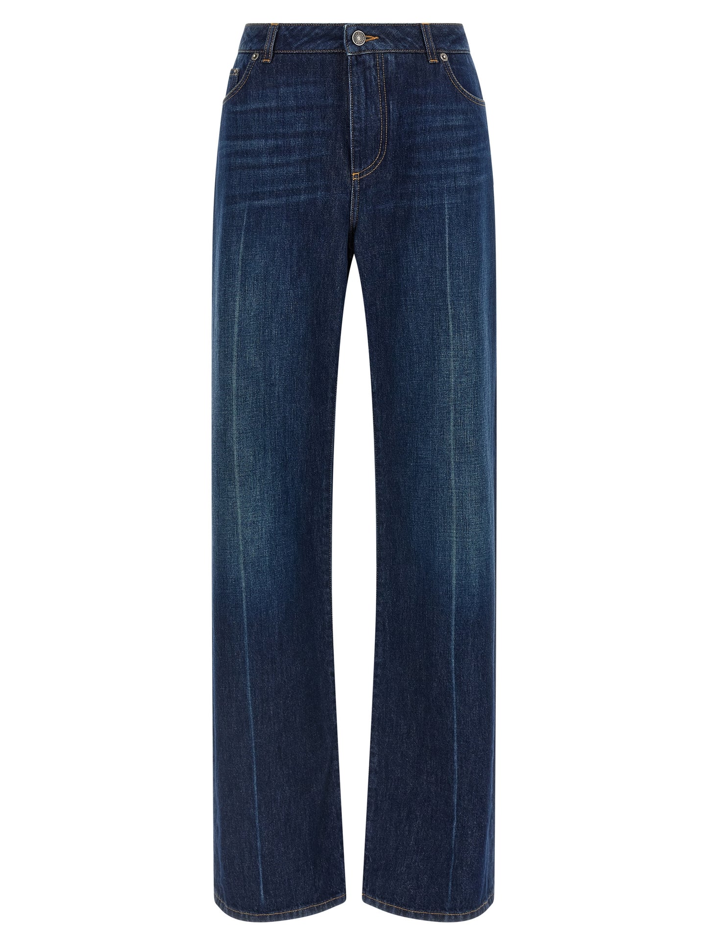 Dolce & Gabbana Women Stretched Pleated Trompe L'oeil Jeans DOLCE & GABBANA