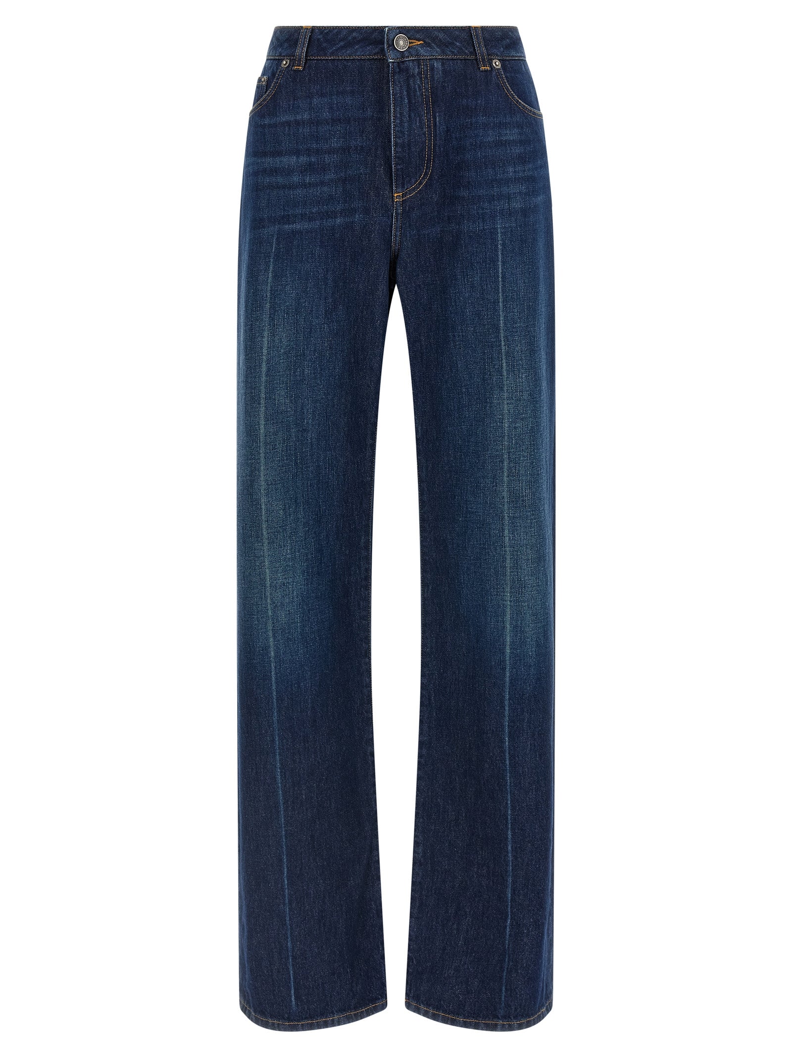 Dolce & Gabbana Women Stretched Pleated Trompe L'oeil Jeans DOLCE & GABBANA