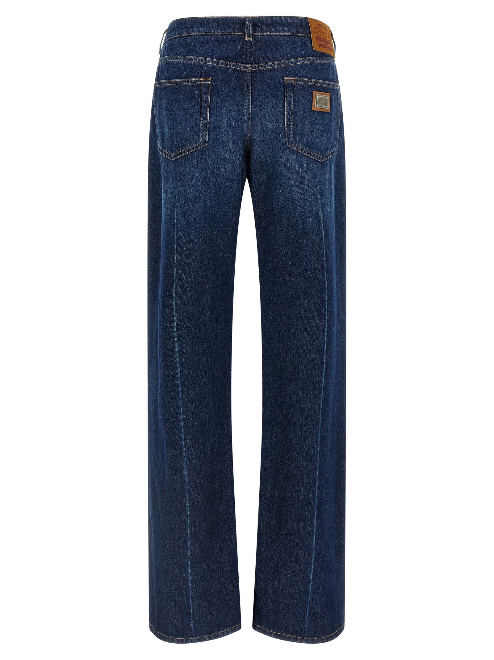 Dolce & Gabbana Women Stretched Pleated Trompe L'oeil Jeans – Luosophy