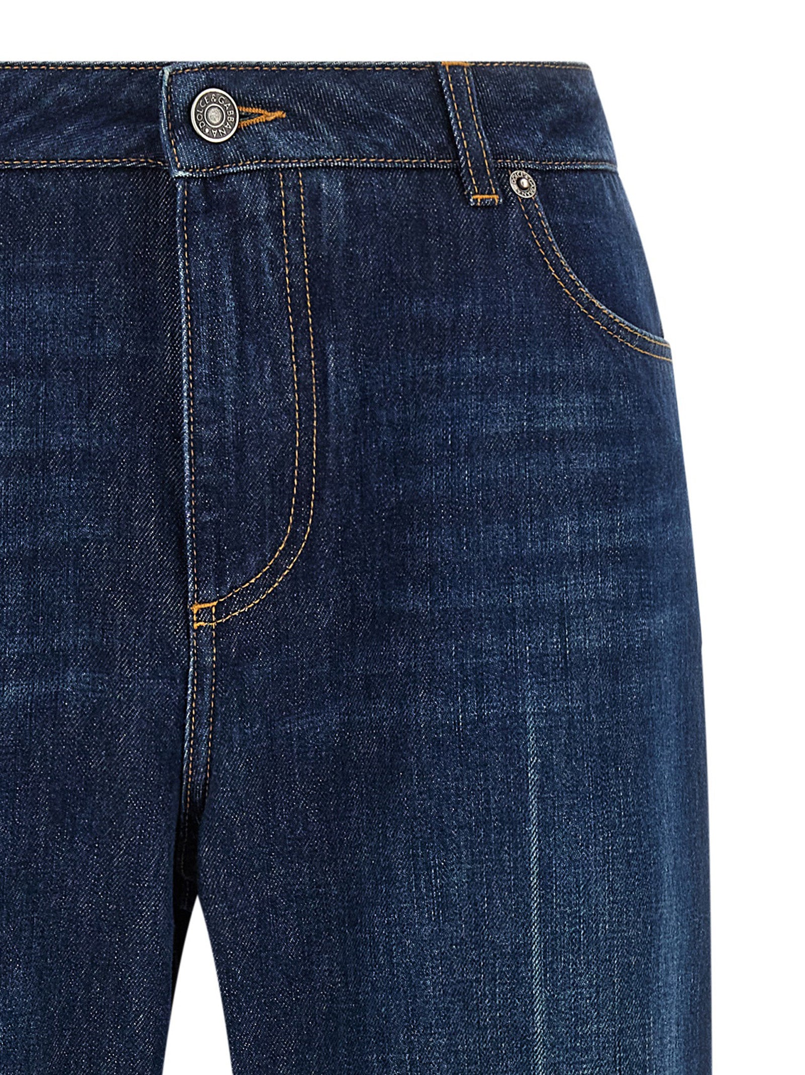 Dolce & Gabbana Women Stretched Pleated Trompe L'oeil Jeans DOLCE & GABBANA