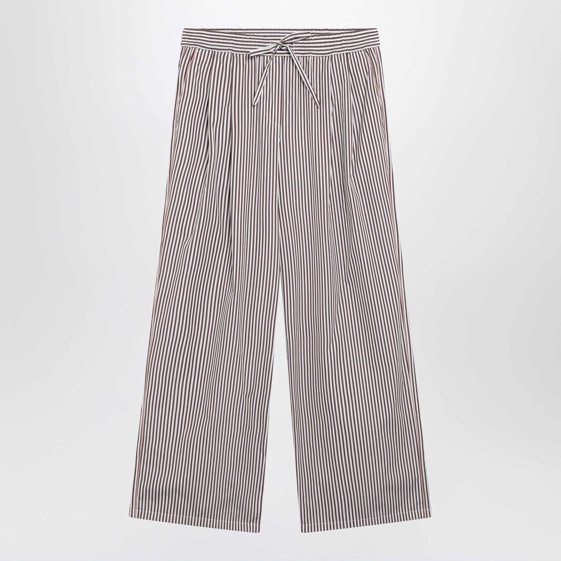 Dolce&Gabbana Striped Cotton And Silk Poplin Shorts Women DOLCE & GABBANA