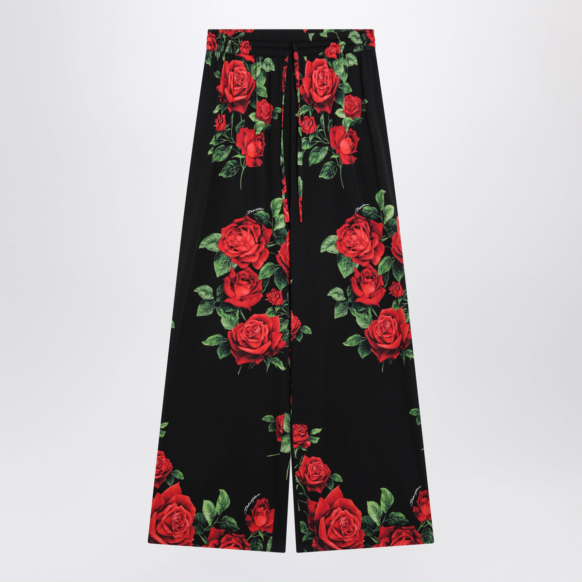 Dolce&Gabbana Silk Trousers With Floral Print Women DOLCE & GABBANA