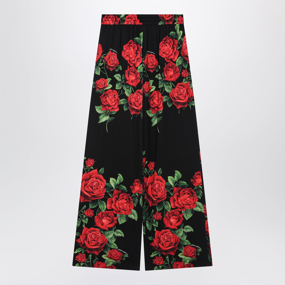 Dolce&Gabbana Silk Trousers With Floral Print Women DOLCE & GABBANA