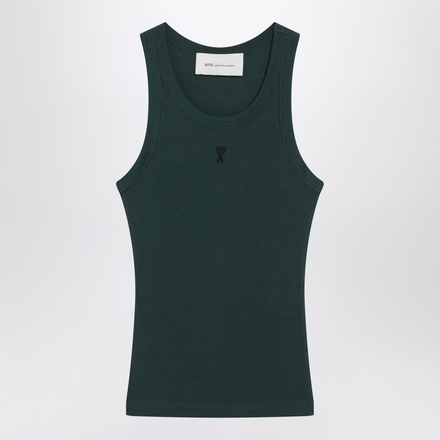 Ami Paris Bottle Green Ami De Coeur Tank Top Women AMI PARIS