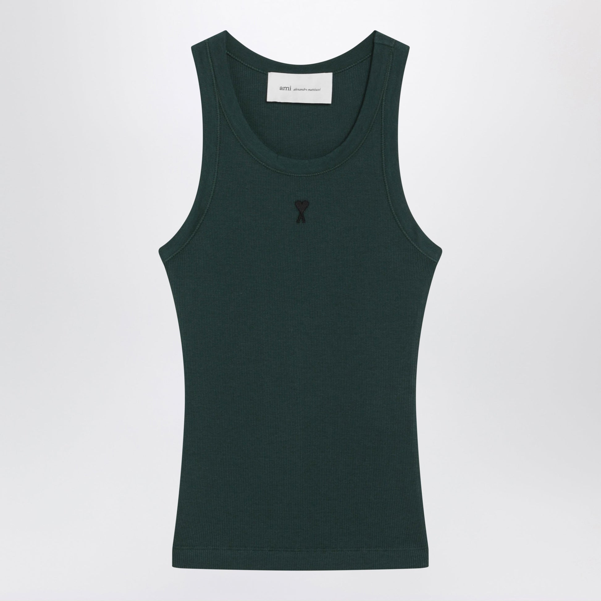 Ami Paris Bottle Green Ami De Coeur Tank Top Women AMI PARIS