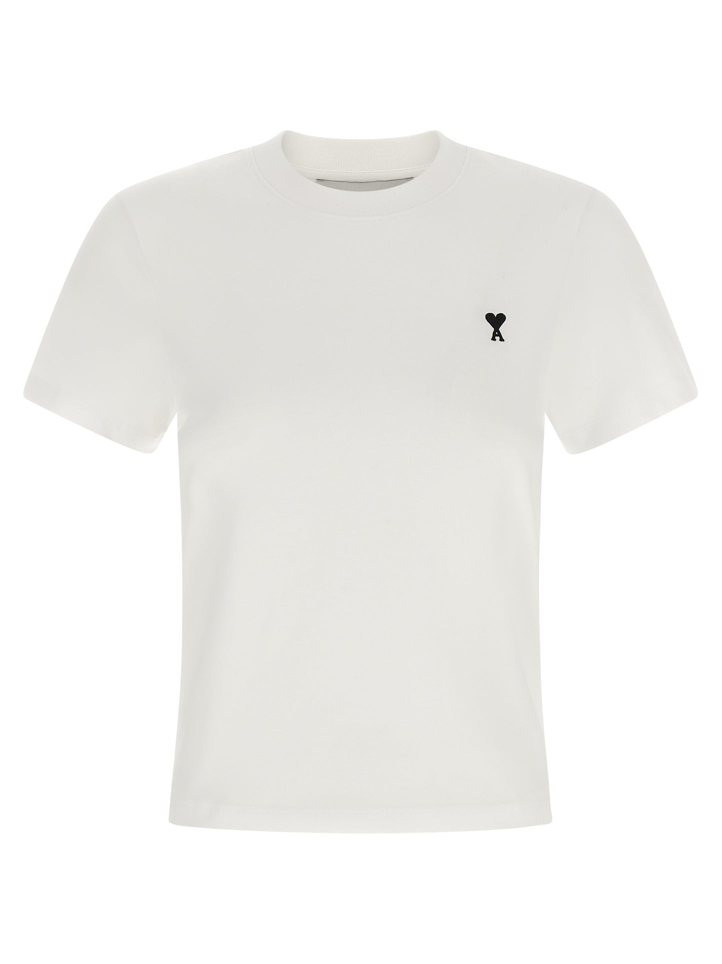 Ami Paris Women 'Ami De Coeur' Cropped T-Shirt AMI PARIS