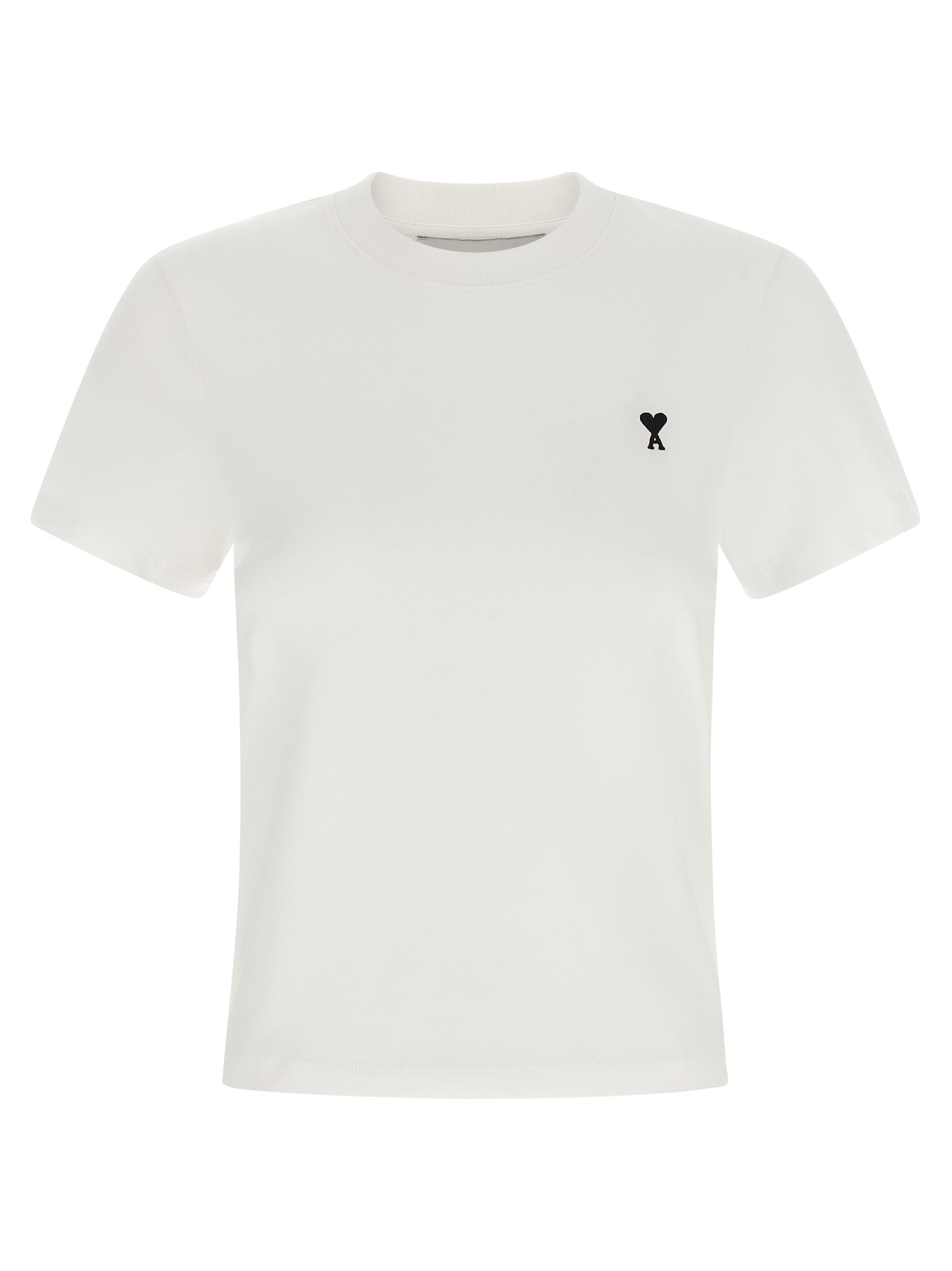 Ami Paris Women 'Ami De Coeur' Cropped T-Shirt AMI PARIS