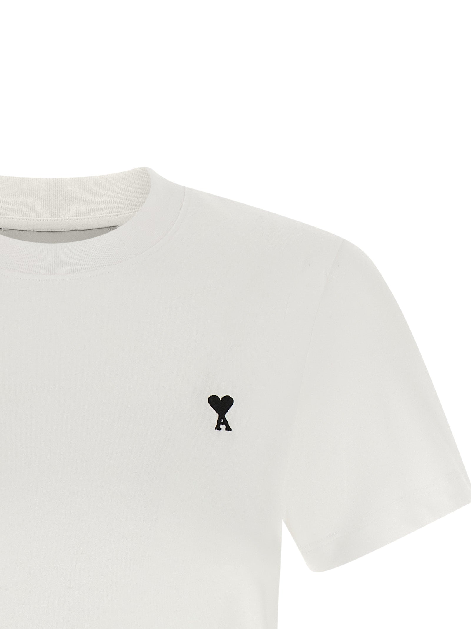 Ami Paris Women 'Ami De Coeur' Cropped T-Shirt AMI PARIS