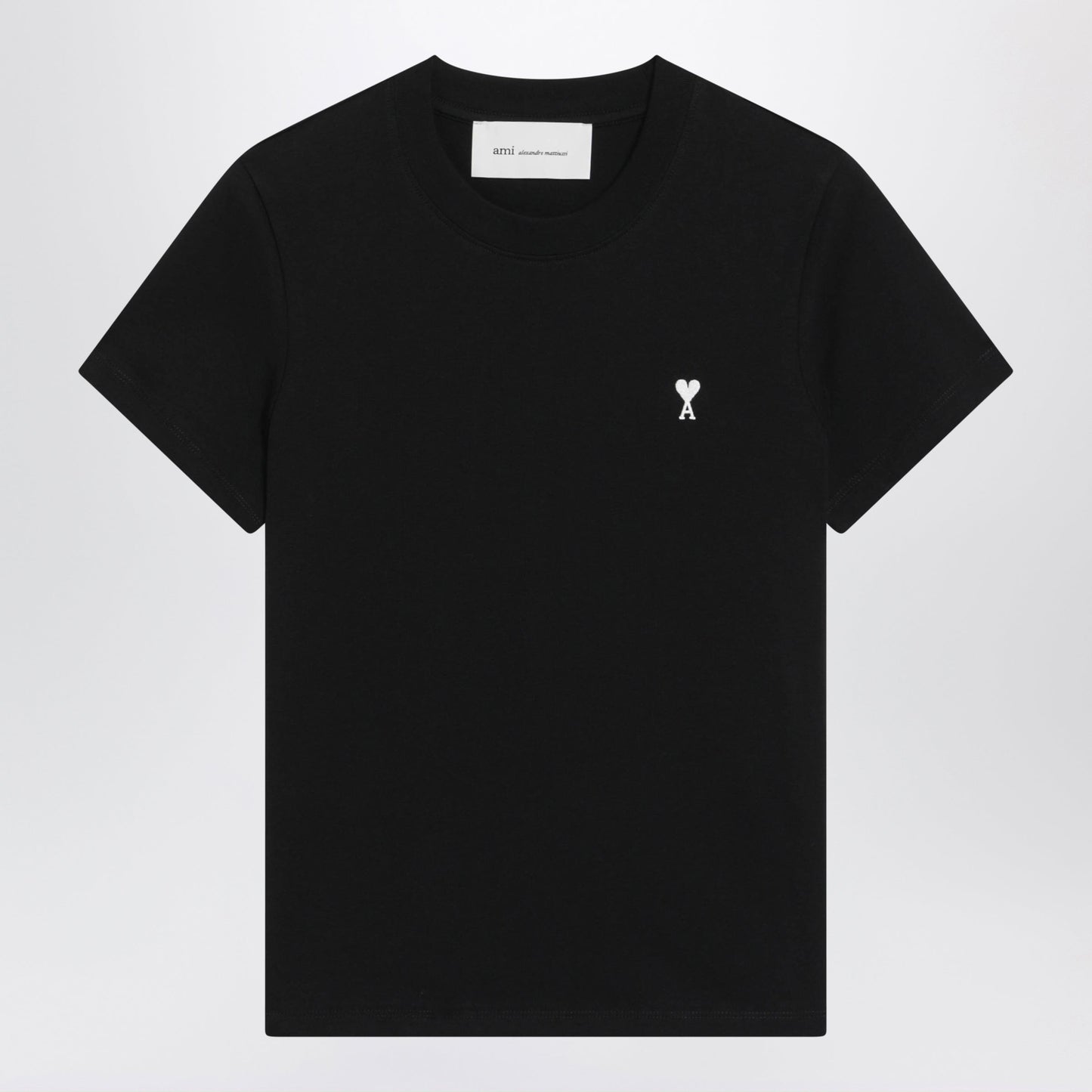 Ami Paris Black Ami De Coeur T-Shirt Women AMI PARIS