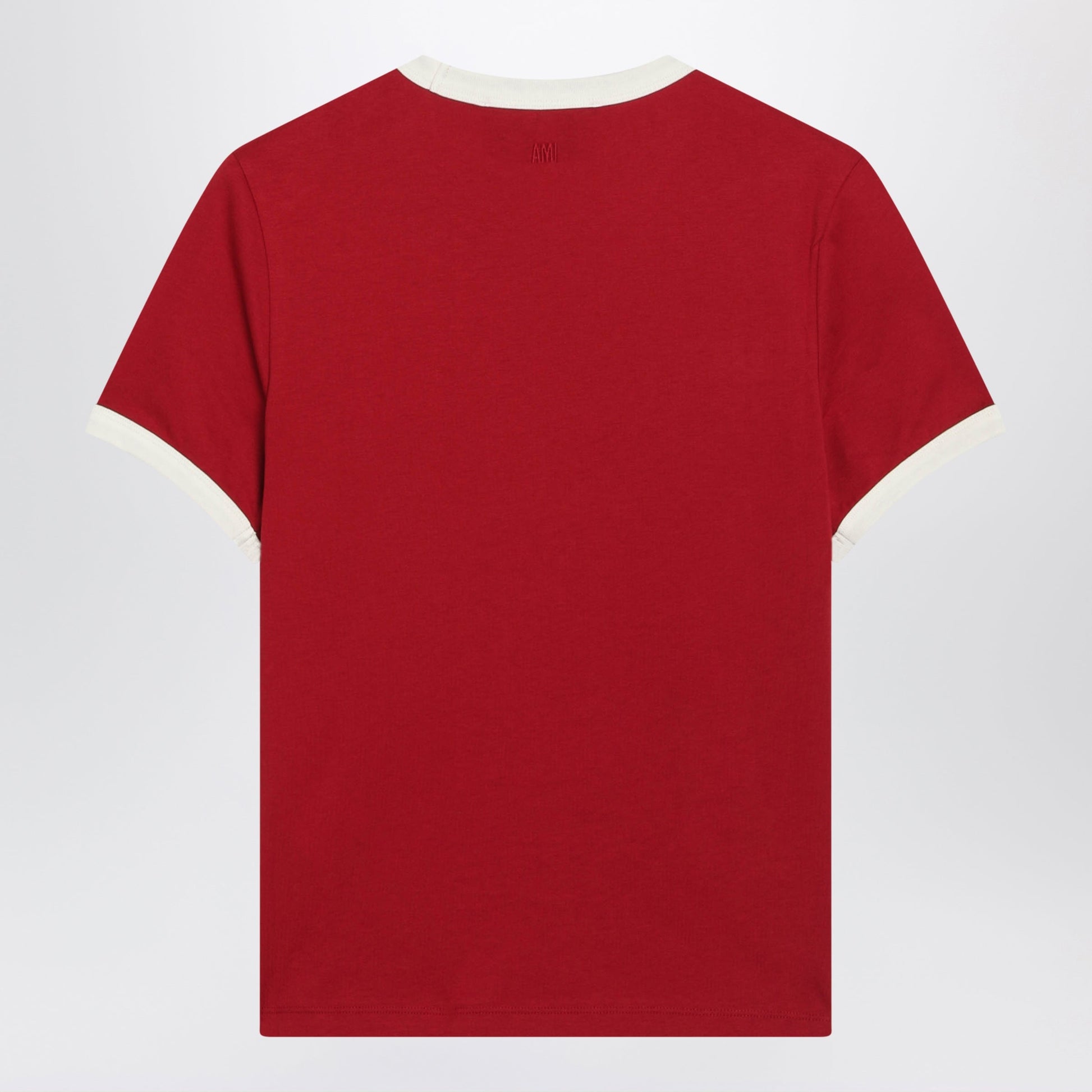 Ami Paris Ami De Cå“Ur Ruby Red Cotton T-Shirt Women AMI PARIS