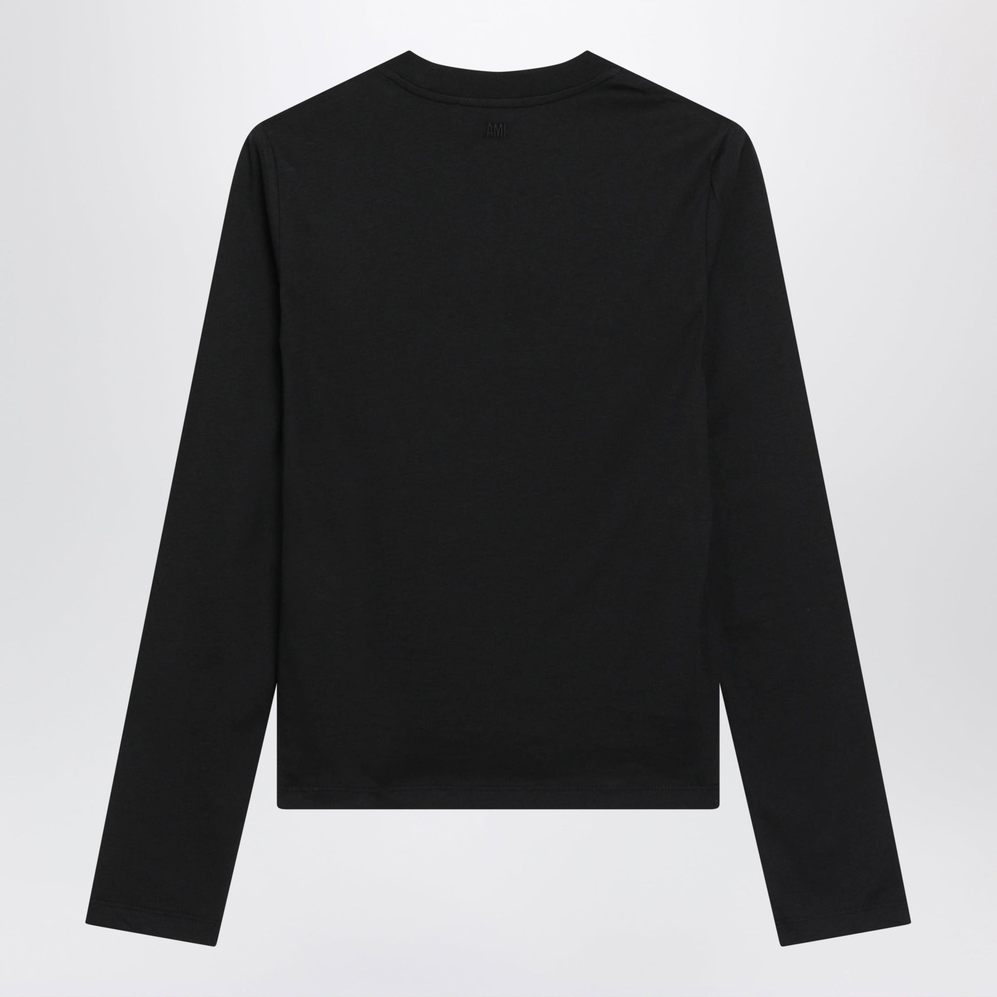 Ami Paris Ami De Cå“Ur Black Cotton T-Shirt Women AMI PARIS