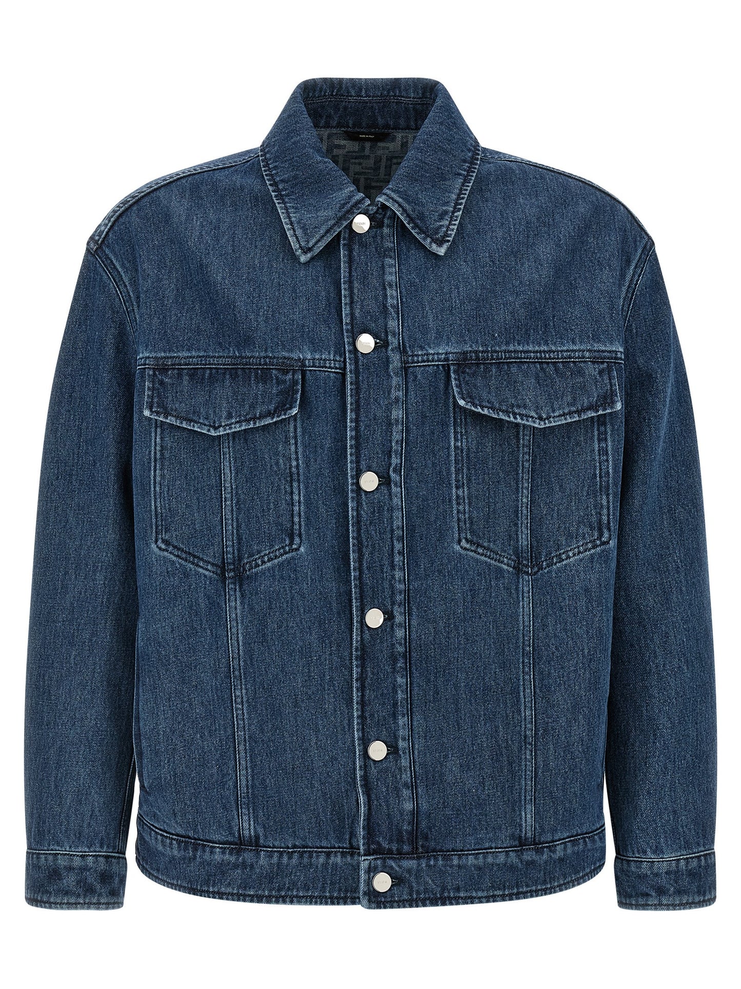 Fendi Men 'Ff Selleria' Denim Jacket FENDI