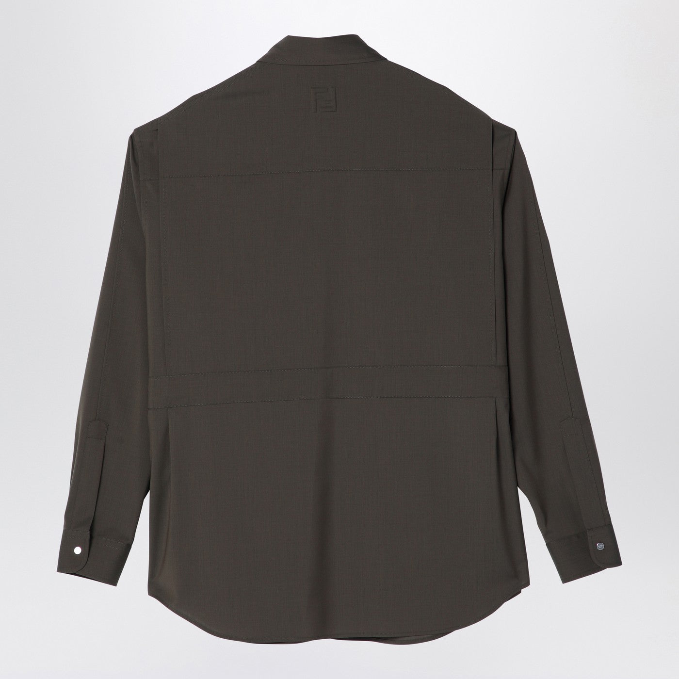 Fendi Dark Green Wool Blouson Men FENDI